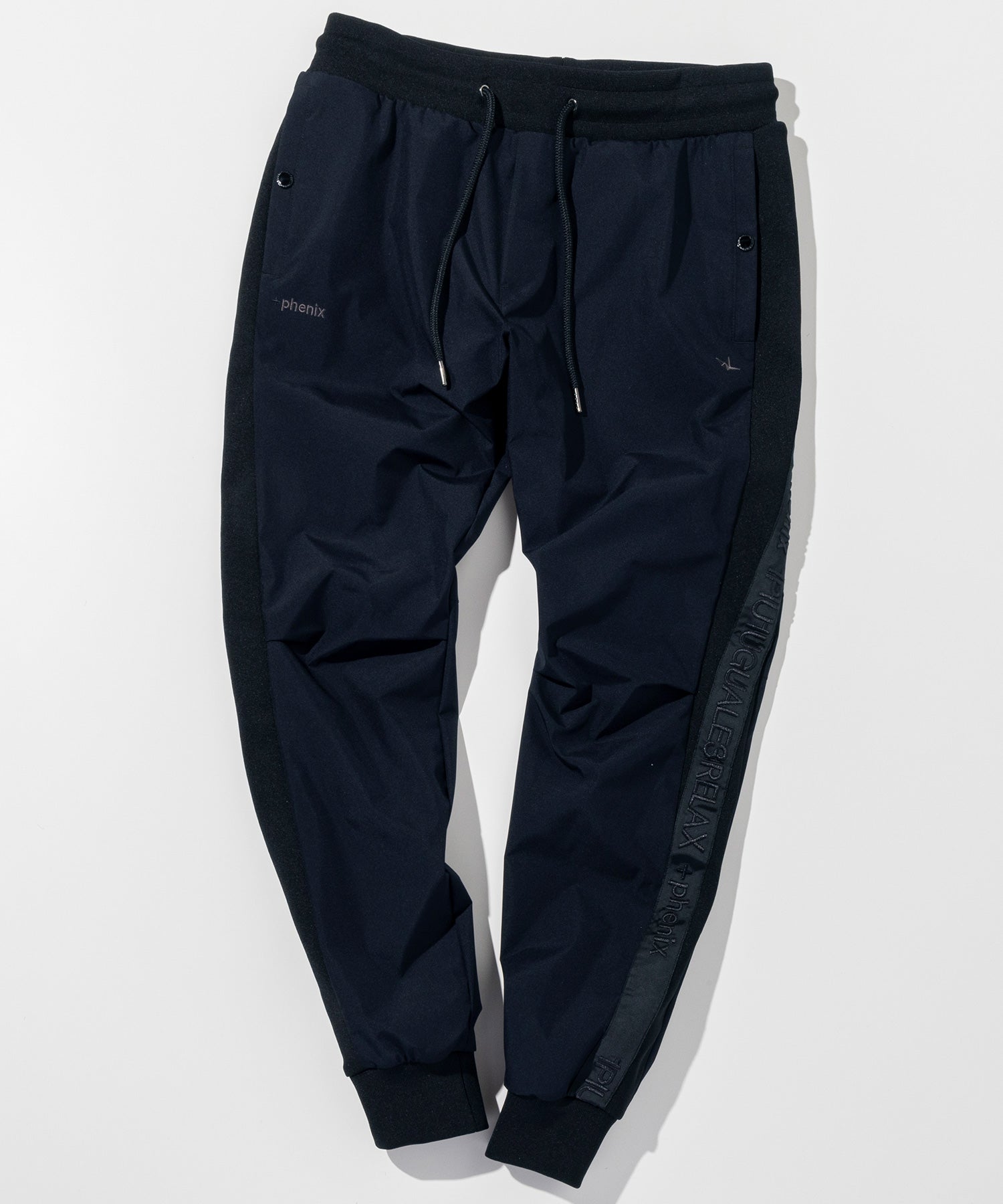 【MENS】GTX SIDE LOGO JOGGER PANTS サイドロゴジョガーパンツ / WINDSTOPPER(R) プロダクト by GORE-TEX LABS /ウィンドストッパー/ゴアテックス/1PIU1UGUALE3 RELAX × +phenix(ウノピゥウノウグァーレトレ リラックス)