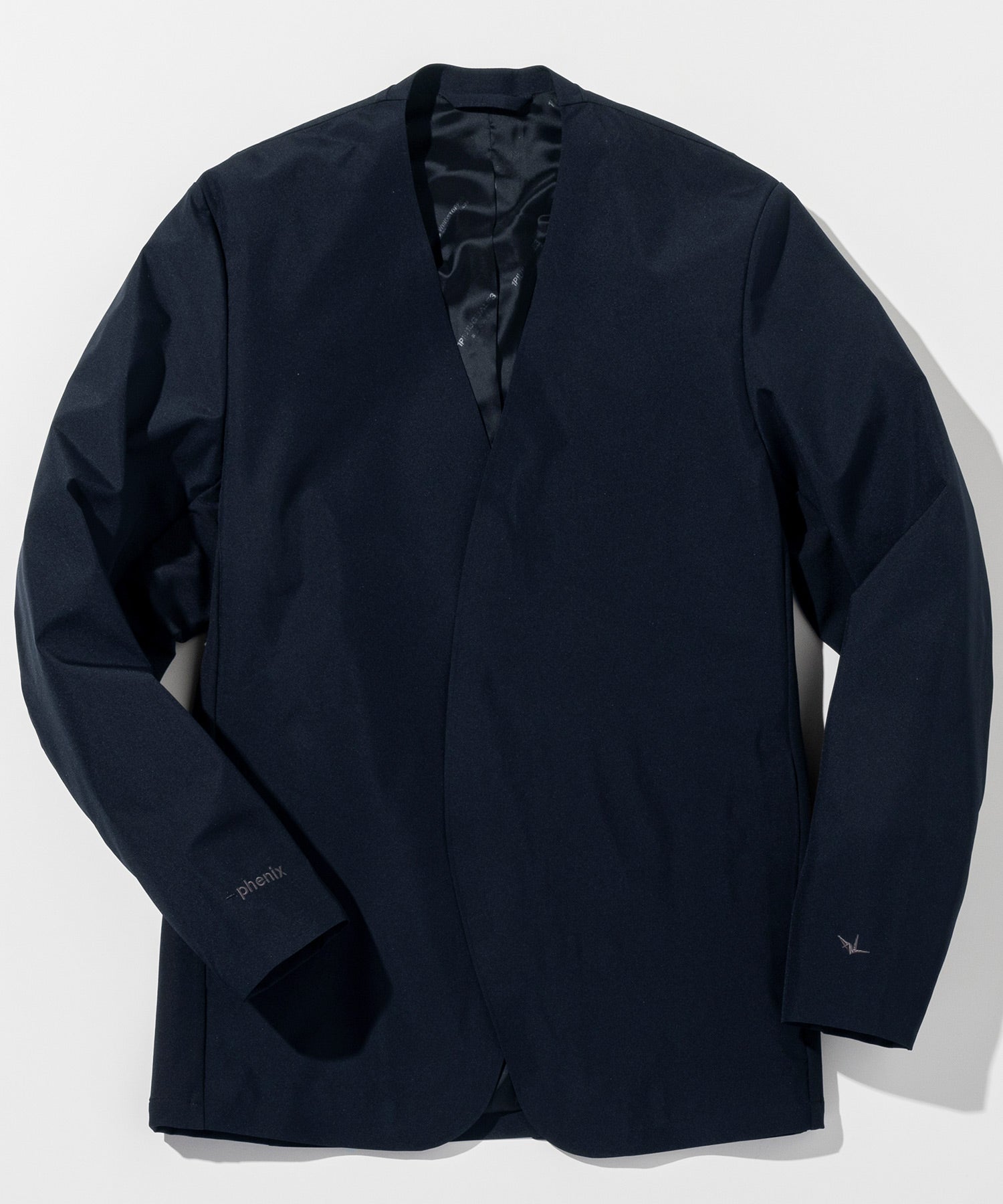 【MENS】GTX NO COLLAR JACKET ノーカラージャケット / WINDSTOPPER(R) プロダクト by GORE-TEX LABS /ウィンドストッパー/ゴアテックス/1PIU1UGUALE3 RELAX × +phenix(ウノピゥウノウグァーレトレ リラックス)