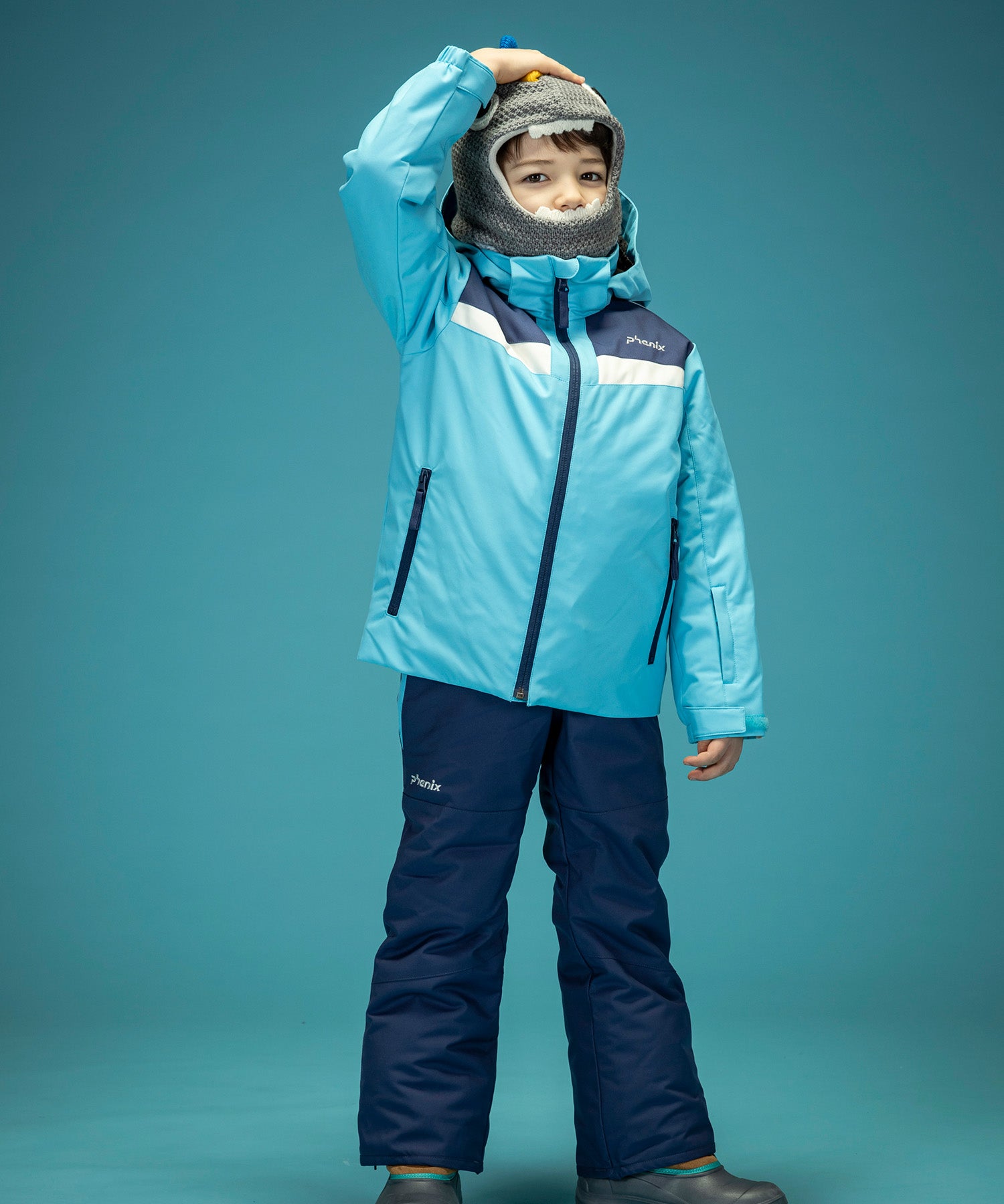 【KIDS/JUNIOR】V Yoke Junior Two-piece ブイヨークジュニアツーピース / JUNIOR / 子供用スキーウェア アウター上下セット / 最大20cmサイズ調整可能 /phenixスキーウェア 24AW