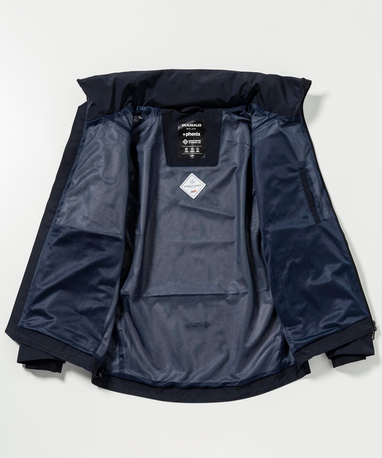 【MENS】GTX TRACK JACKET トラックジャケット / WINDSTOPPER(R) プロダクト by GORE-TEX LABS /ウィンドストッパー/ゴアテックス/1PIU1UGUALE3 RELAX × +phenix(ウノピゥウノウグァーレトレ リラックス)