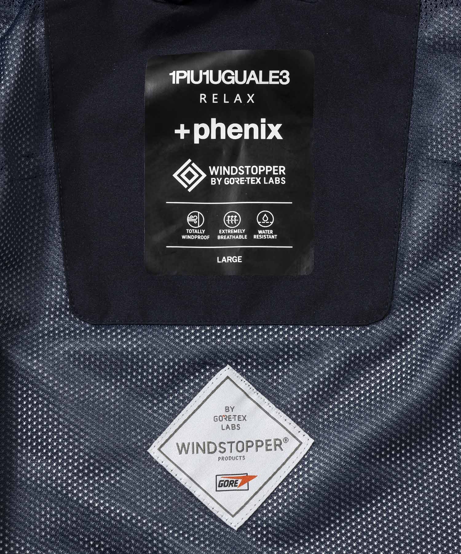 【MENS】GTX TRACK JACKET トラックジャケット / WINDSTOPPER(R) プロダクト by GORE-TEX LABS /ウィンドストッパー/ゴアテックス/1PIU1UGUALE3 RELAX × +phenix(ウノピゥウノウグァーレトレ リラックス)