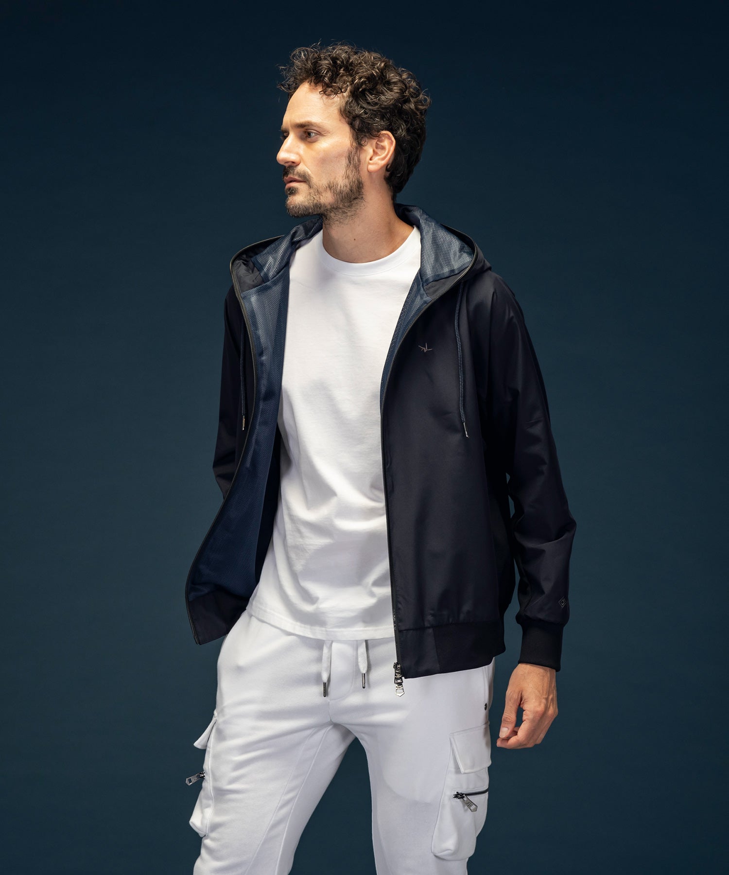 【MENS】GTX ZIP HOODIE ジップフーディー / WINDSTOPPER(R) プロダクト by GORE-TEX LABS /ウィンドストッパー/ゴアテックス/1PIU1UGUALE3 RELAX × +phenix(ウノピゥウノウグァーレトレ リラックス)