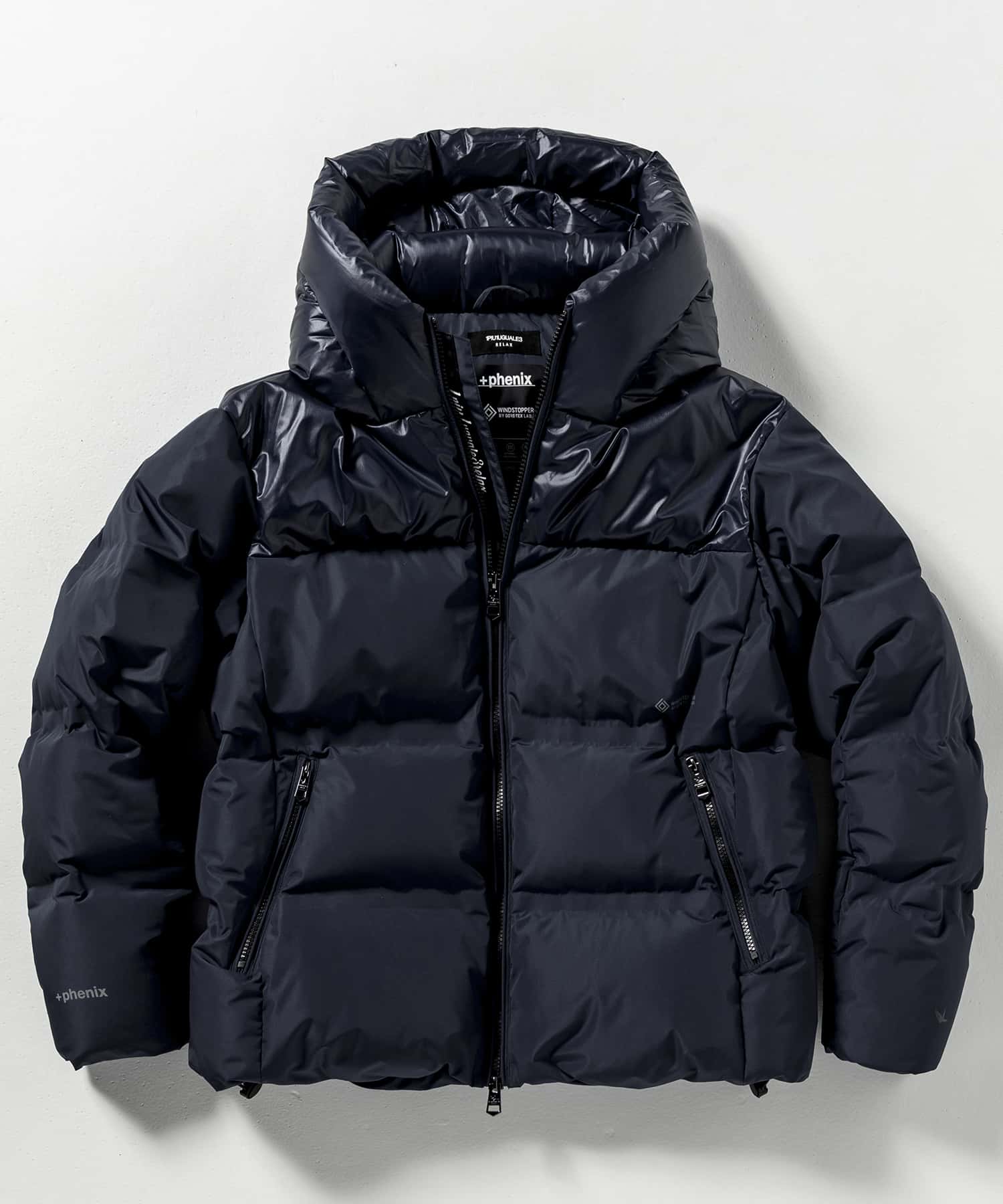 【MENS】コンビダウンジャケット WINDSTOPPER(R) プロダクト by GORE-TEX LABS /ウィンドストッパー/ゴアテックス/1PIU1UGUALE3 RELAX × +phenix(ウノピゥウノウグァーレトレ リラックス)