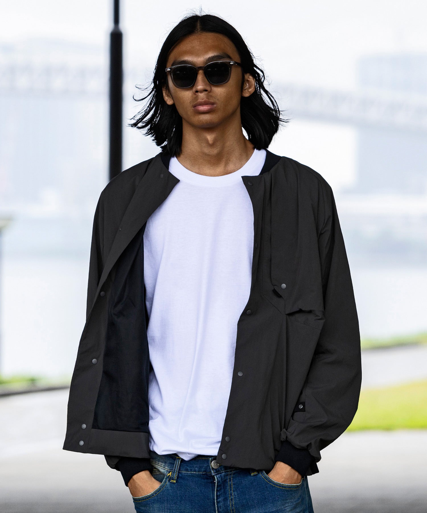 【MENS】Crank Jacket KAR クランクジャケット オーバーサイズ メンズジャケット 大容量ポケット テックウェア / karu-stretch taffeta II / アルクフェニックス