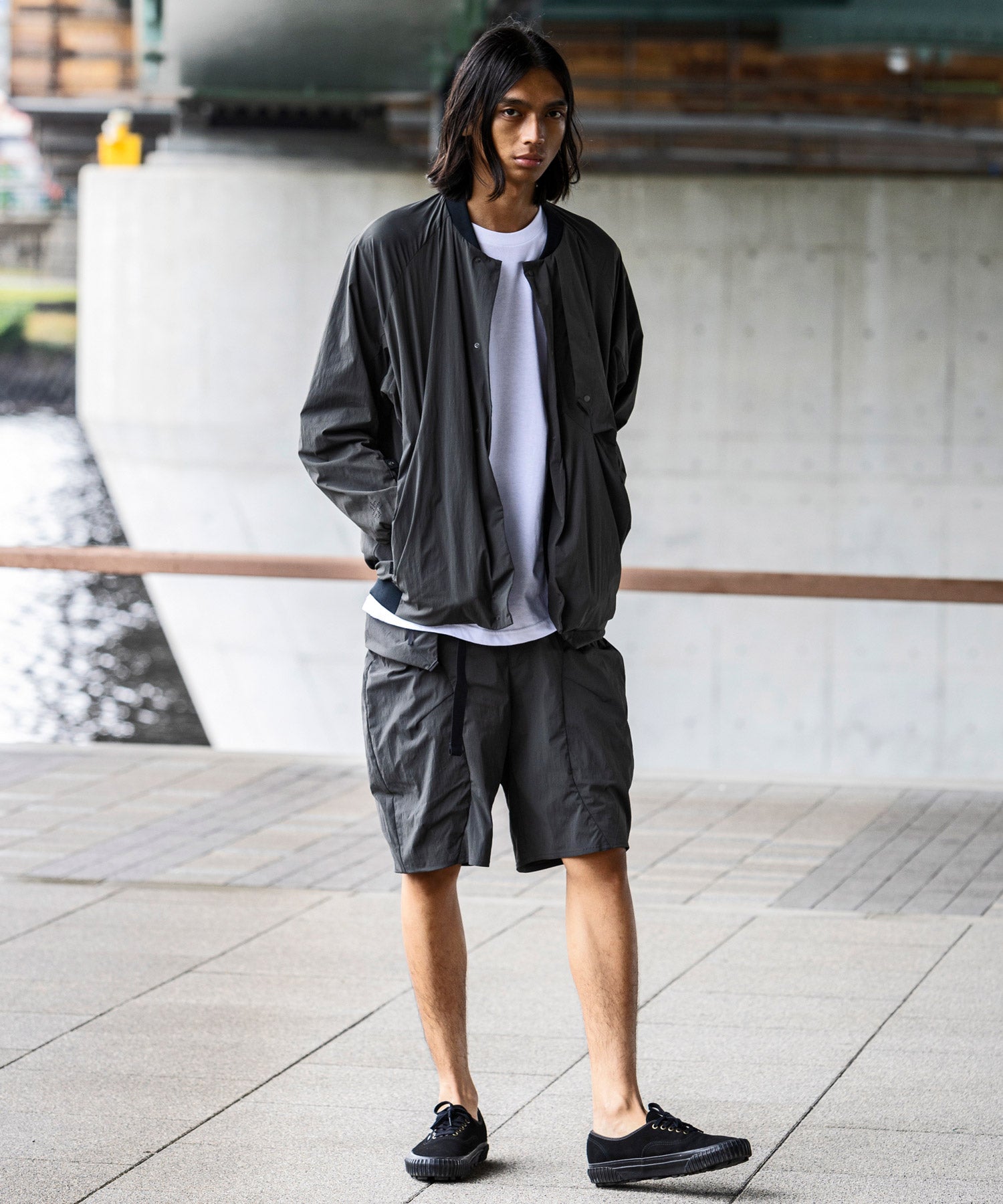 【MENS】Crank Jacket KAR クランクジャケット オーバーサイズ メンズジャケット 大容量ポケット テックウェア / karu-stretch taffeta II / アルクフェニックス