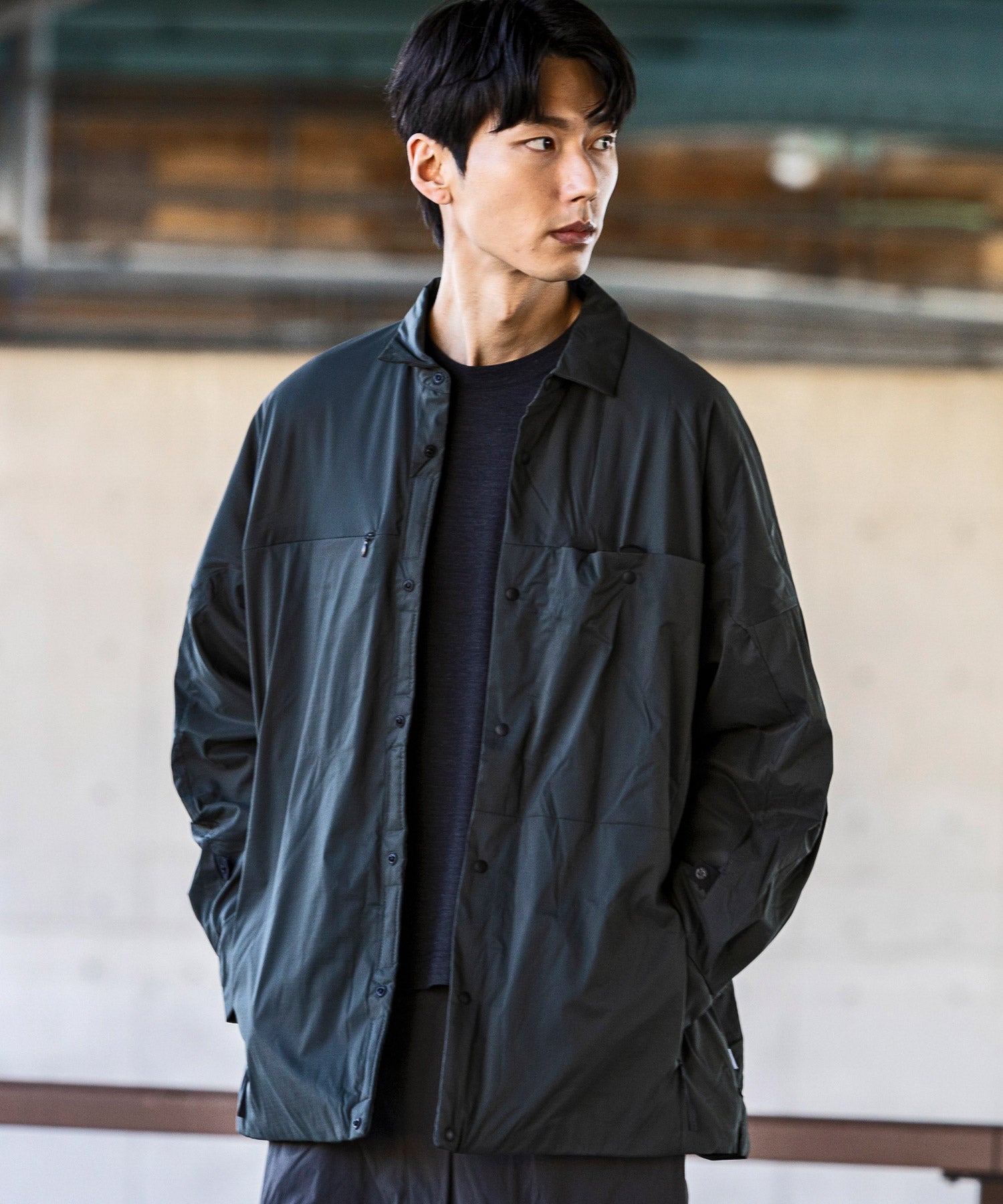 【MENS】ロングスリーブシャツ 中綿入りシャツ Insuluted air shirts / PERTEX double weave / アルクフェニックス