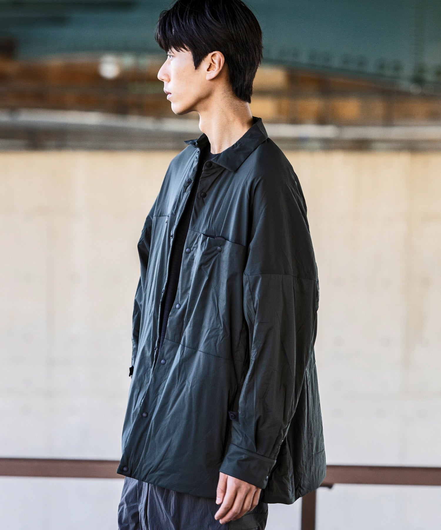 【MENS】ロングスリーブシャツ 中綿入りシャツ Insuluted air shirts / PERTEX double weave / アルクフェニックス