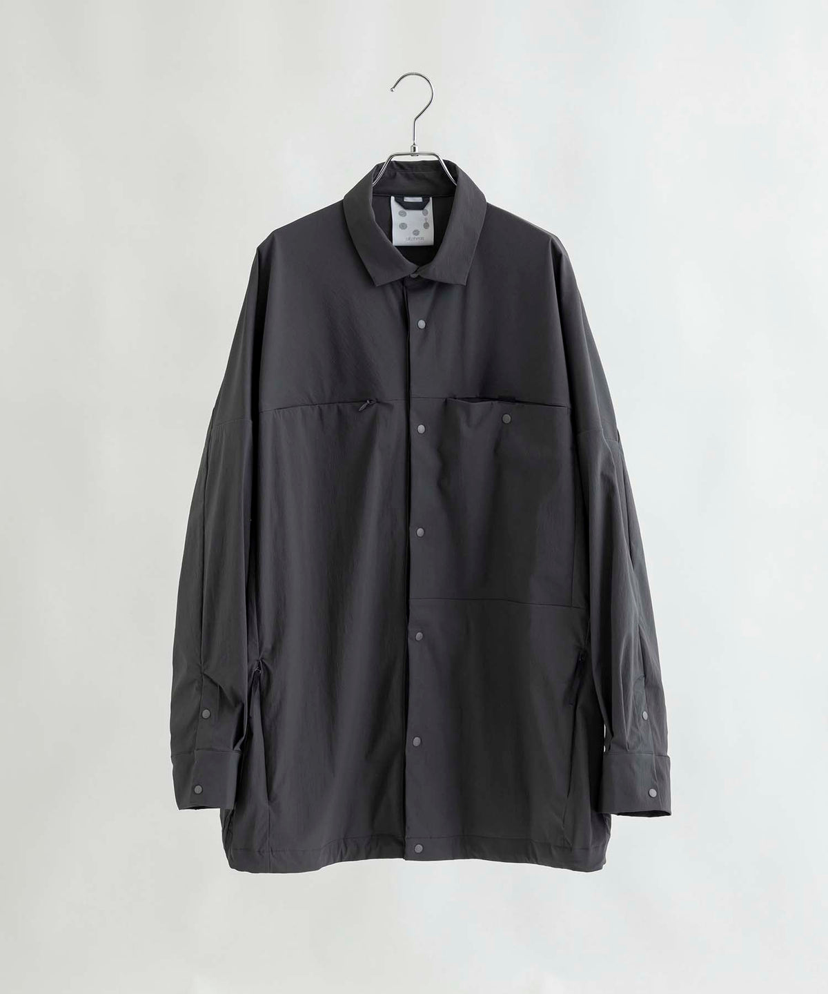 【MENS】Square Pocket Shirts KAR ロングスリーブシャツ ワイドシルエット メンズシャツ / karu-stretch taffeta II / アルクフェニックス