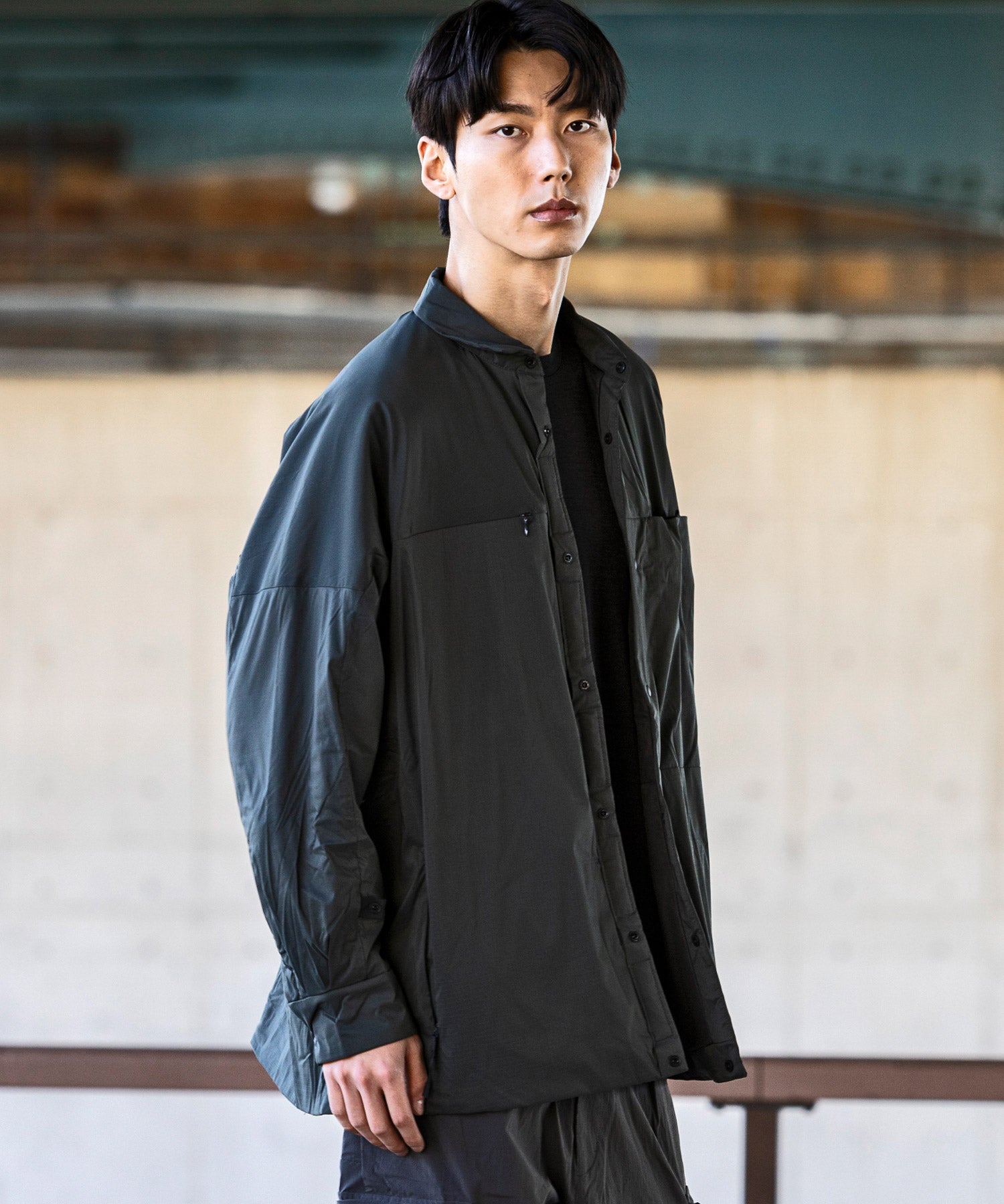 【MENS】ロングスリーブシャツ 中綿入りシャツ Insuluted air shirts / PERTEX double weave / アルクフェニックス