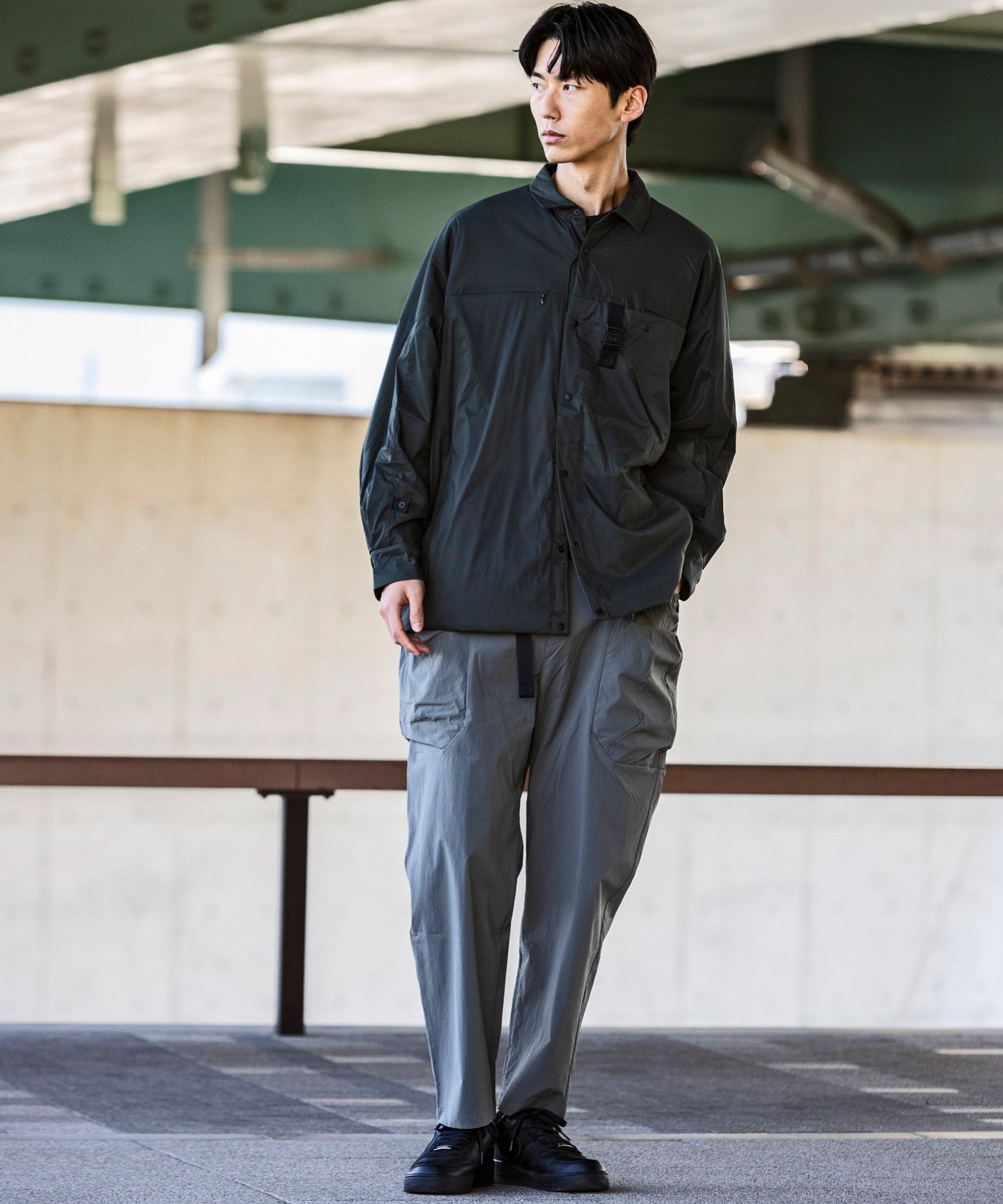 【MENS】ロングスリーブシャツ 中綿入りシャツ Insuluted air shirts / PERTEX double weave / アルクフェニックス