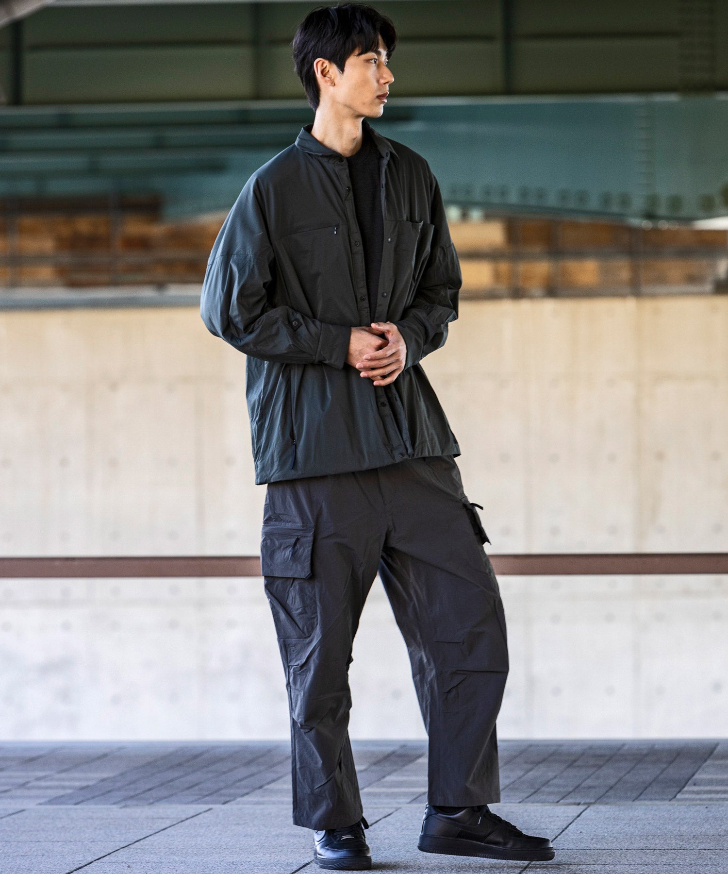 【MENS】ロングスリーブシャツ 中綿入りシャツ Insuluted air shirts / PERTEX double weave / アルクフェニックス