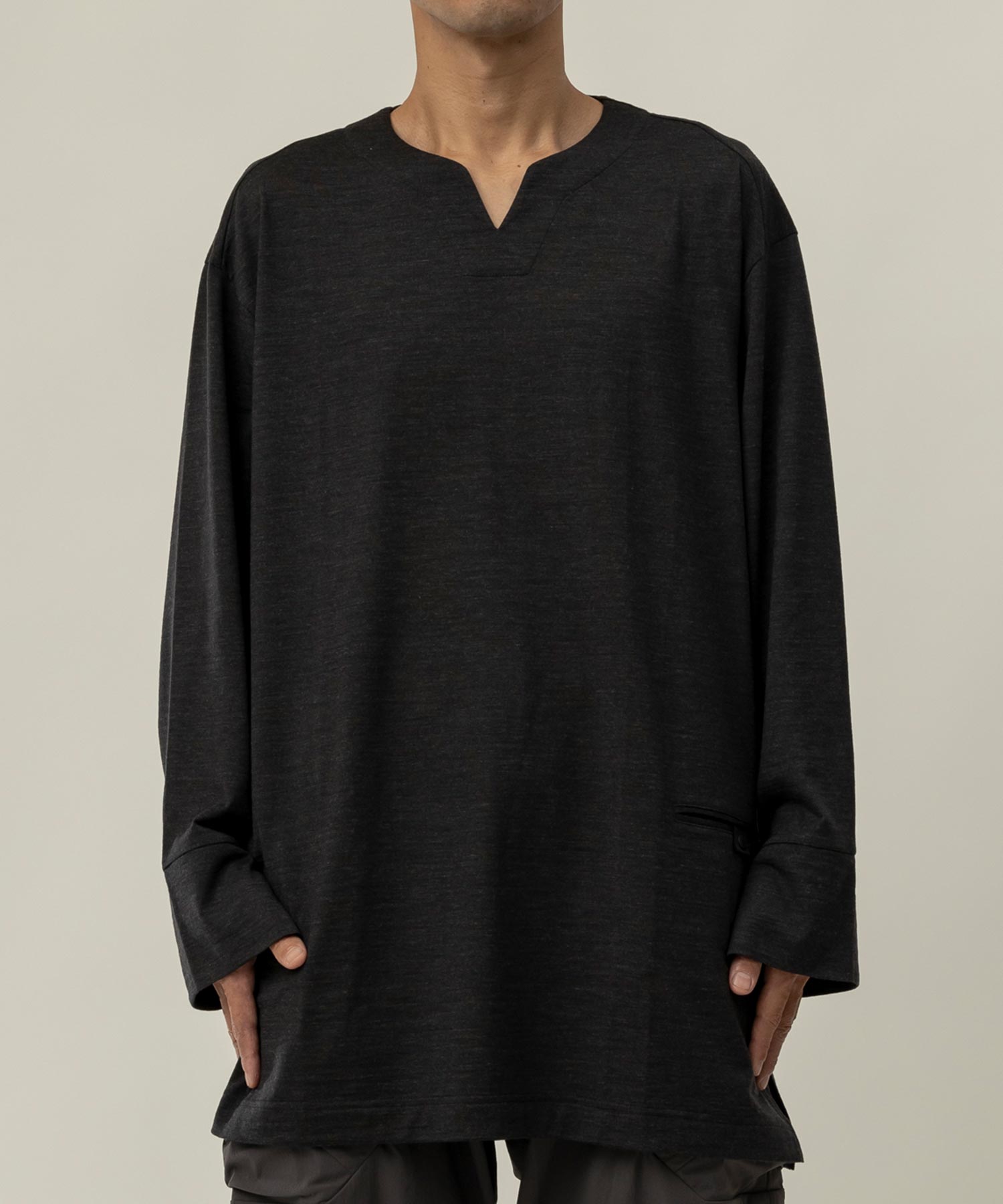 【MENS】Wool Blend Nomadic Shirts WOL ウールジャージー素材 断熱 防臭 ドライ ロングスリーブシャツ ウールブレンド ロンT / 100% Wool Jersey / アルクフェニックス