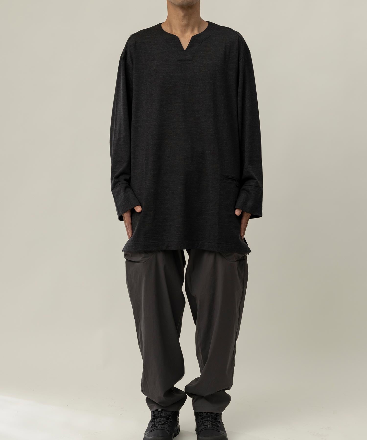 【MENS】Wool Blend Nomadic Shirts WOL ウールジャージー素材 断熱 防臭 ドライ ロングスリーブシャツ ウールブレンド ロンT / 100% Wool Jersey / アルクフェニックス