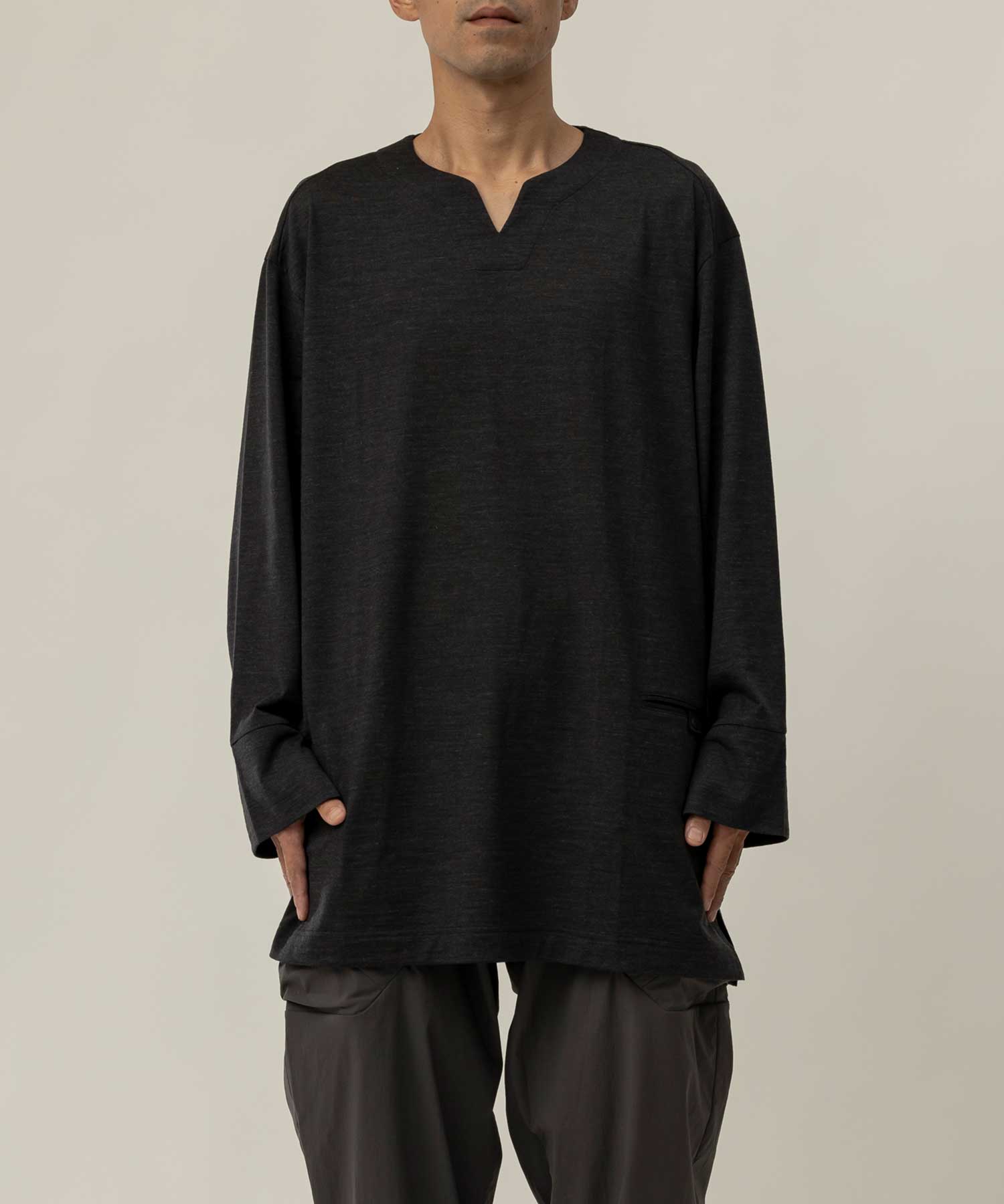 【MENS】Wool Blend Nomadic Shirts WOL ウールジャージー素材 断熱 防臭 ドライ ロングスリーブシャツ ウールブレンド ロンT / 100% Wool Jersey / アルクフェニックス