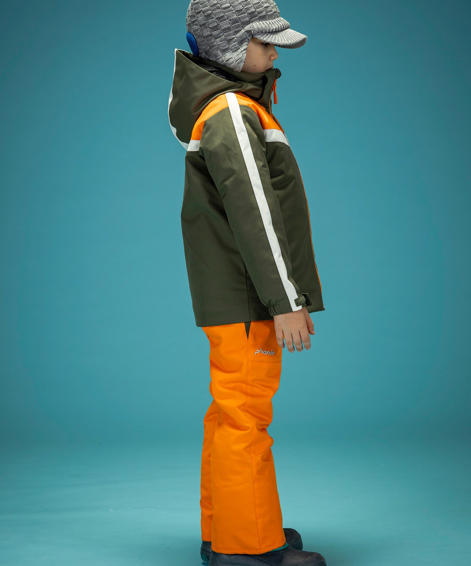 【KIDS/JUNIOR】V Yoke Junior Two-piece ブイヨークジュニアツーピース / JUNIOR / 子供用スキーウェア アウター上下セット / 最大20cmサイズ調整可能 /phenixスキーウェア 24AW