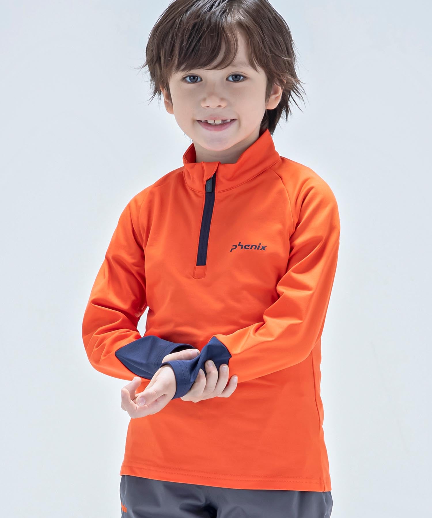 【KIDS/JUNIOR】子供用スキーウェア アンダーウェア インナーウェア Lightning Junior 1/2 Zip Tee / Jr /phenixスキーウェア 23AW
