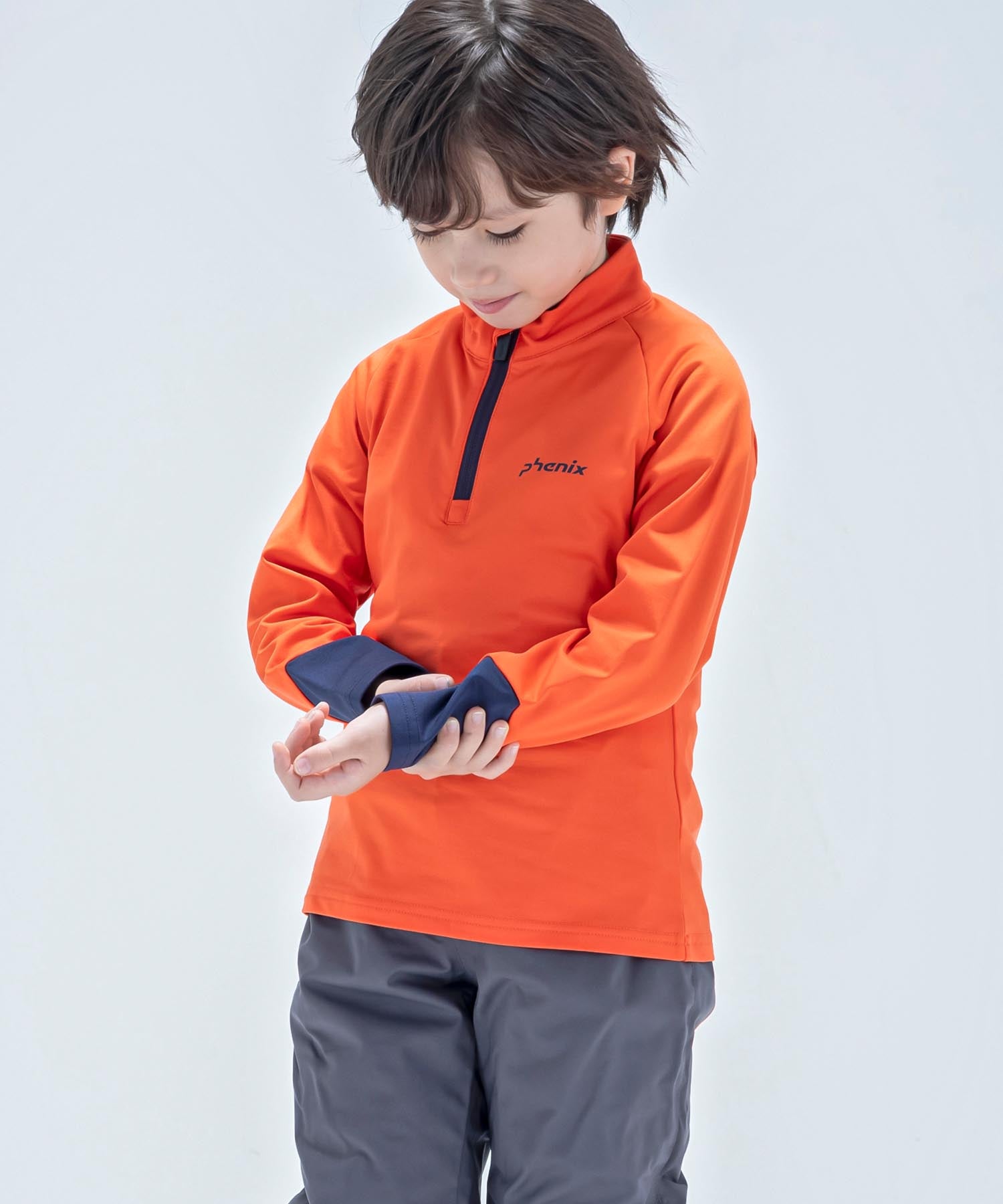 【KIDS/JUNIOR】子供用スキーウェア アンダーウェア インナーウェア Lightning Junior 1/2 Zip Tee / Jr /phenixスキーウェア 23AW