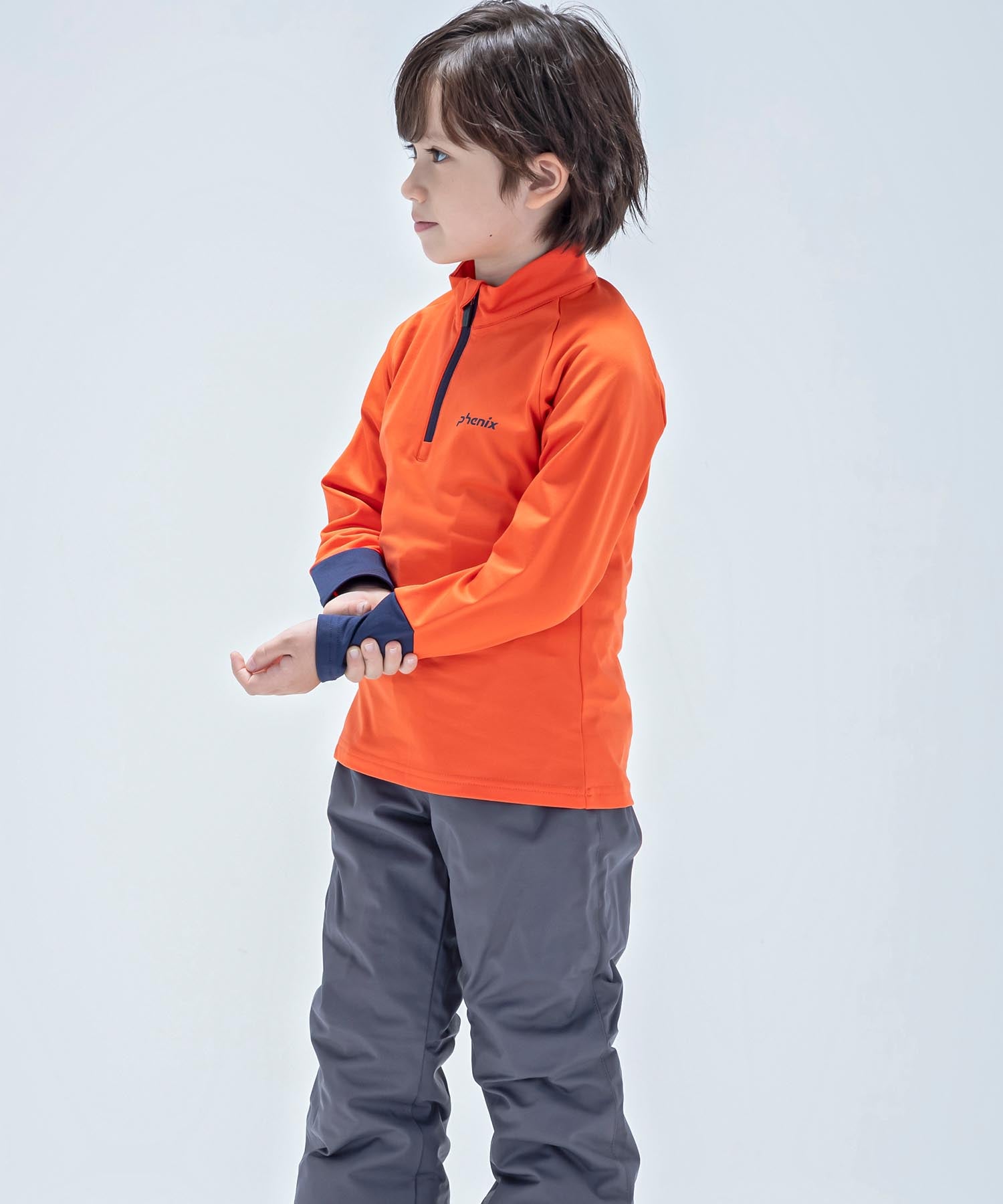 【KIDS/JUNIOR】子供用スキーウェア アンダーウェア インナーウェア Lightning Junior 1/2 Zip Tee / Jr /phenixスキーウェア 23AW