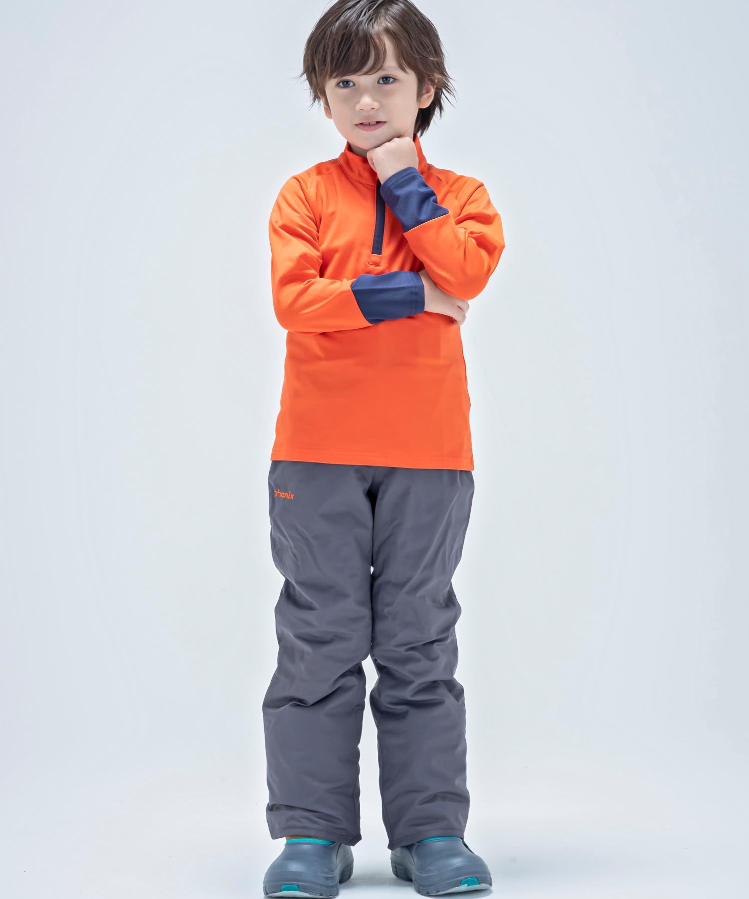【KIDS/JUNIOR】子供用スキーウェア アンダーウェア インナーウェア Lightning Junior 1/2 Zip Tee / Jr /phenixスキーウェア 23AW