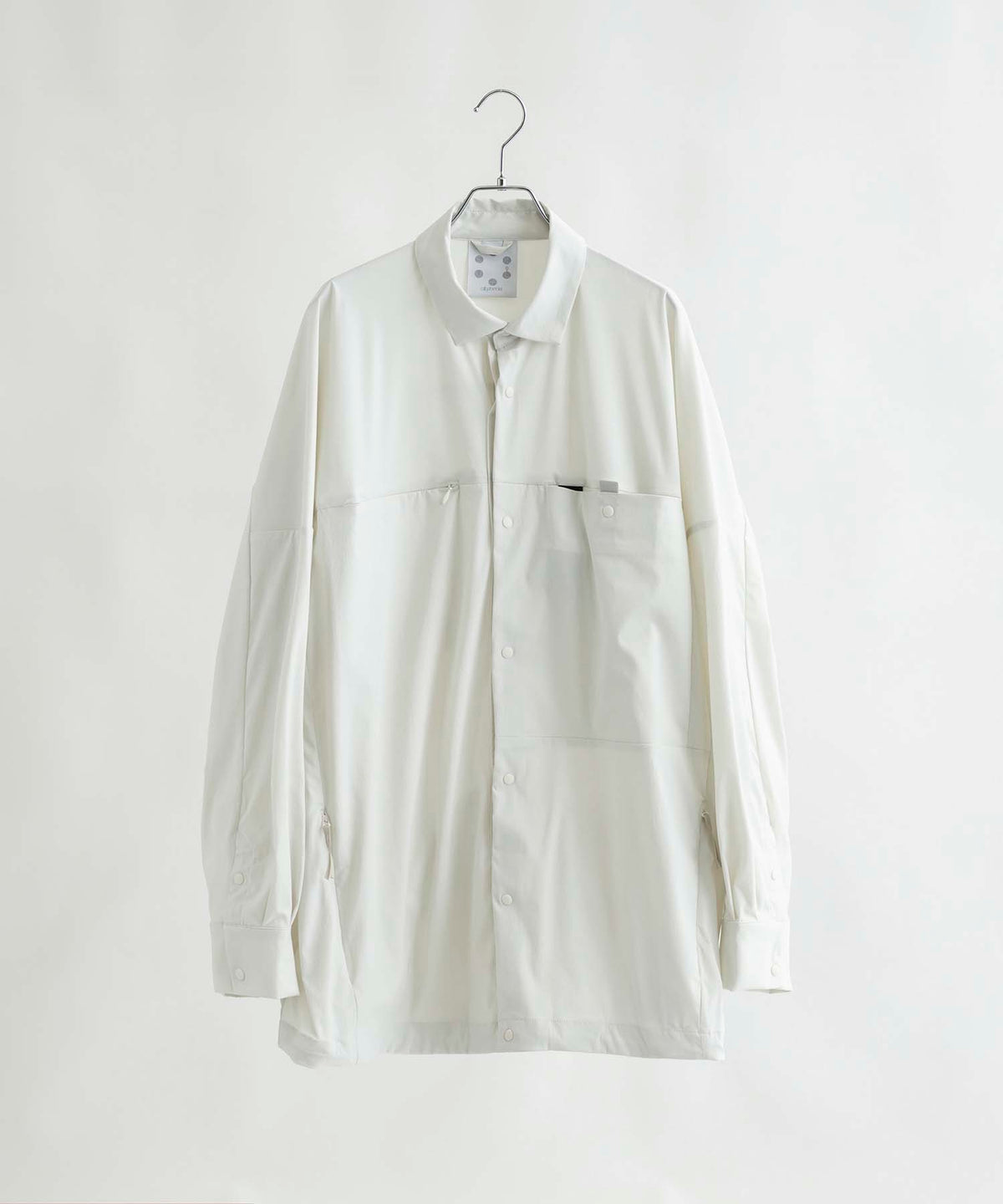 【MENS】Square Pocket Shirts KAR ロングスリーブシャツ ワイドシルエット メンズシャツ / karu-stretch taffeta II / アルクフェニックス