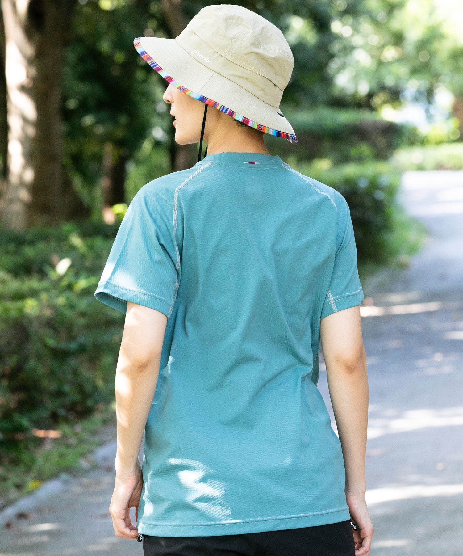 【WOMENS】CREW NECK SHORT SLEEVE T-SHIRTS クルーネック半袖Tシャツ / 速乾 ストレッチ 日焼け防止 快適 抗菌 防臭 /phenix outdoor(フェニックスアウトドア)