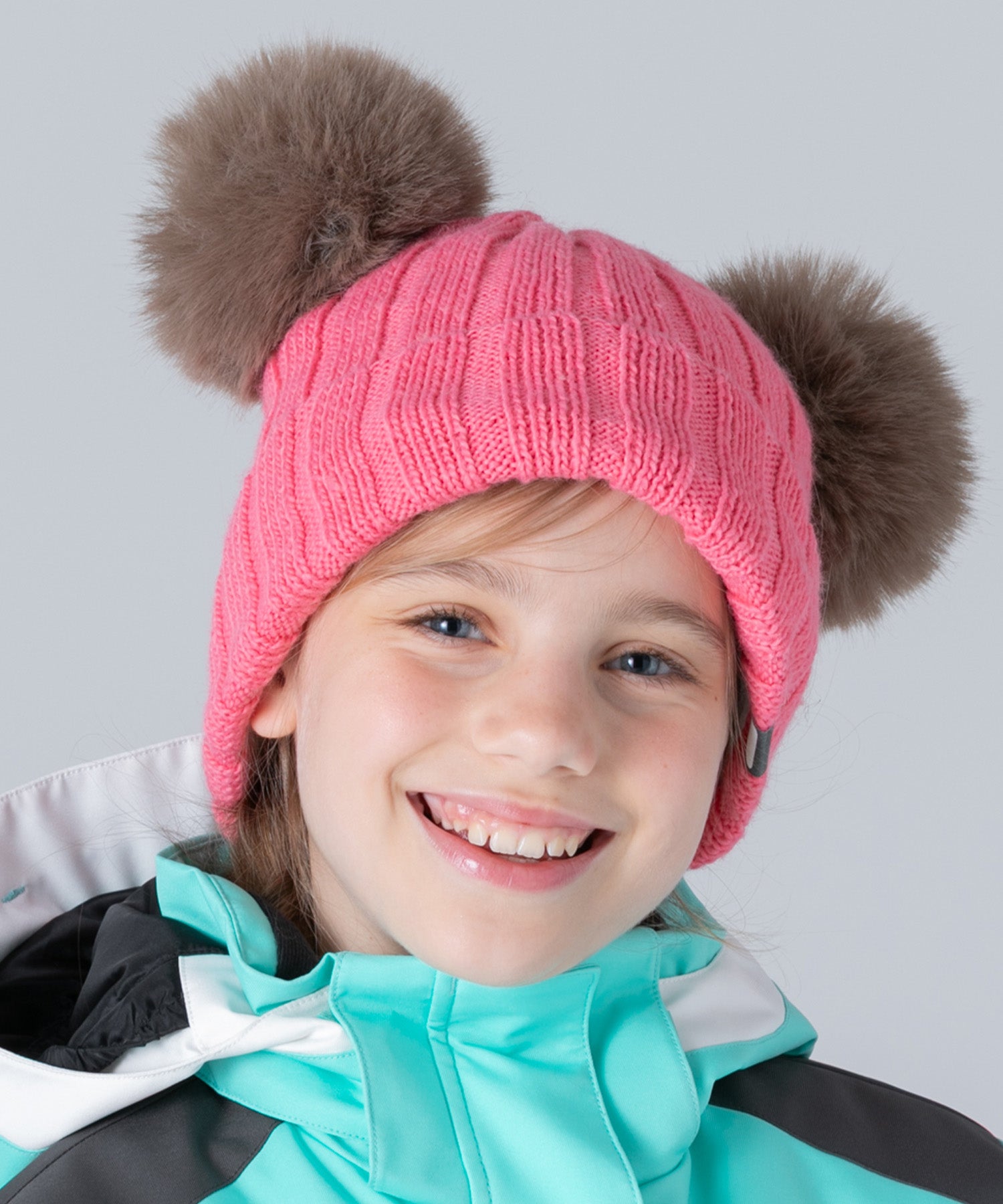 【KIDS/JUNIOR】Low Gauge Double Pompon Watch Hat ローゲージダブルポンポンニットハット /phenixスキーウェア 25AW