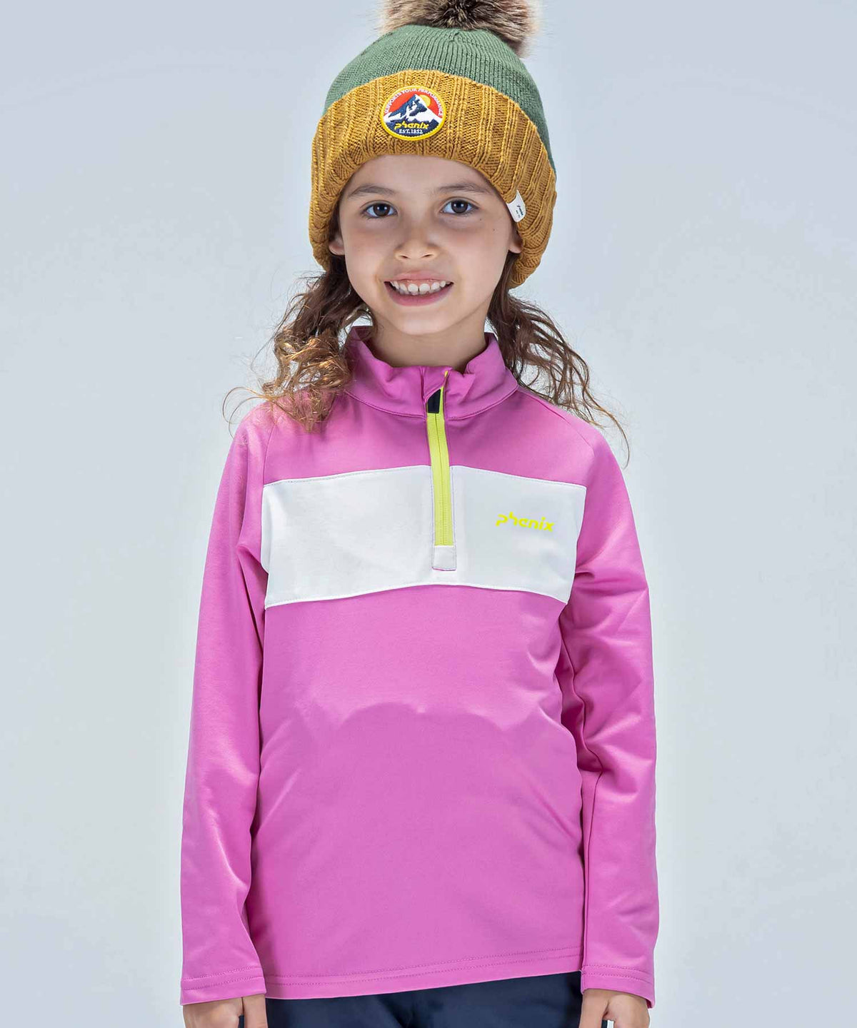 【KIDS/JUNIOR】子供用スキーウェア アンダーウェア インナーウェア Crystal Flower Junior 1/2 Zip Tee / Jr /phenixスキーウェア 23AW
