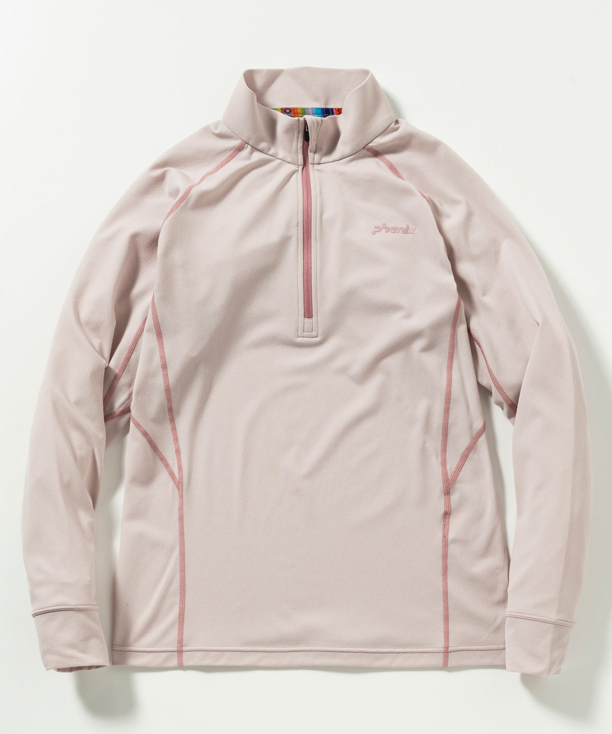 【WOMENS】HALF ZIP LONG SLEEVE T-SHIRTS ハーフジップ長袖Tシャツ / 速乾 ストレッチ 快適 抗菌 防臭 /phenix outdoor(フェニックスアウトドア)