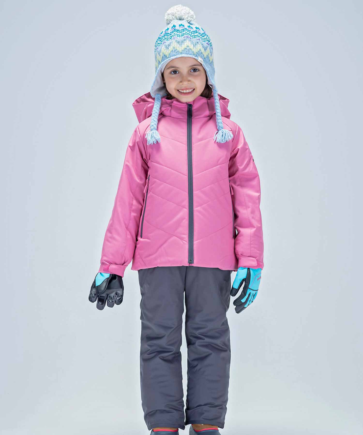 【KIDS/JUNIOR】子供用スキーウェア アウター上下セット ツーピース Snow White Junior Two-piece / Jr / 最大20cmサイズ調整可能 /phenixスキーウェア23AW