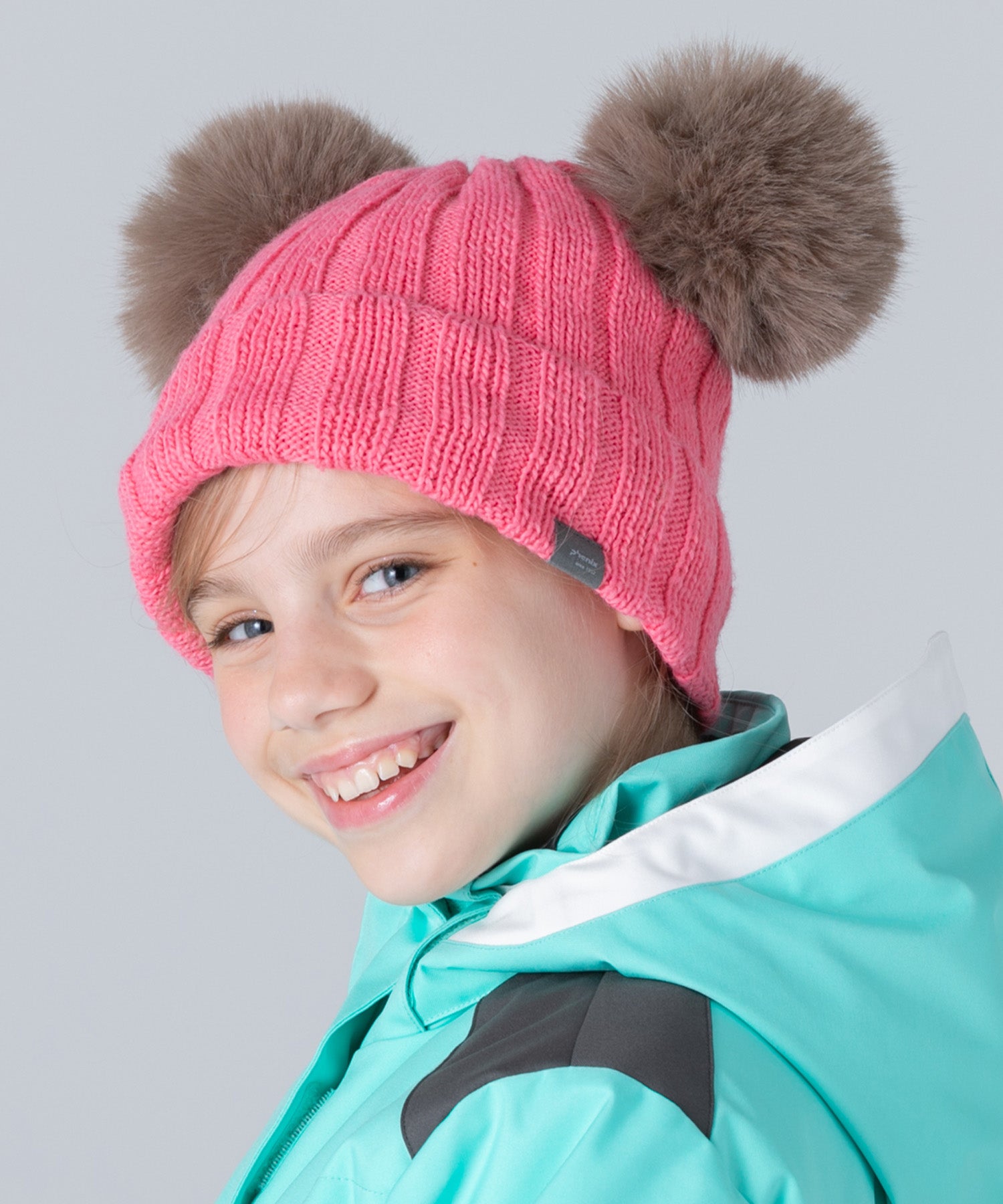 【KIDS/JUNIOR】Low Gauge Double Pompon Watch Hat ローゲージダブルポンポンニットハット /phenixスキーウェア 25AW
