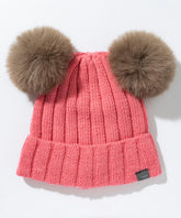 【KIDS/JUNIOR】Low Gauge Double Pompon Watch Hat ローゲージダブルポンポンニットハット /phenixスキーウェア 25AW