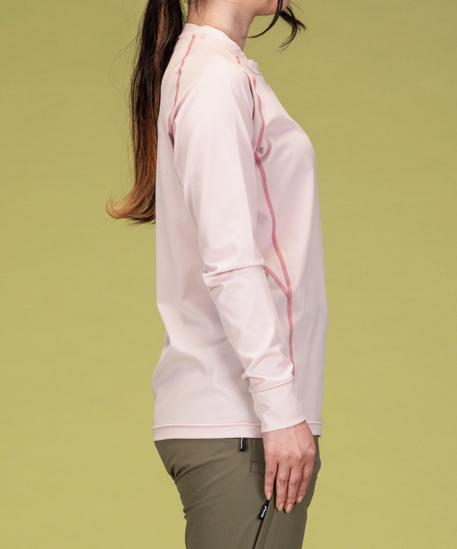【WOMENS】クルーネック長袖Tシャツ レディースTシャツ 速乾 ストレッチ 快適 抗菌 防臭 ティーシャツ インナー /phenix outdoor(フェニックスアウトドア)