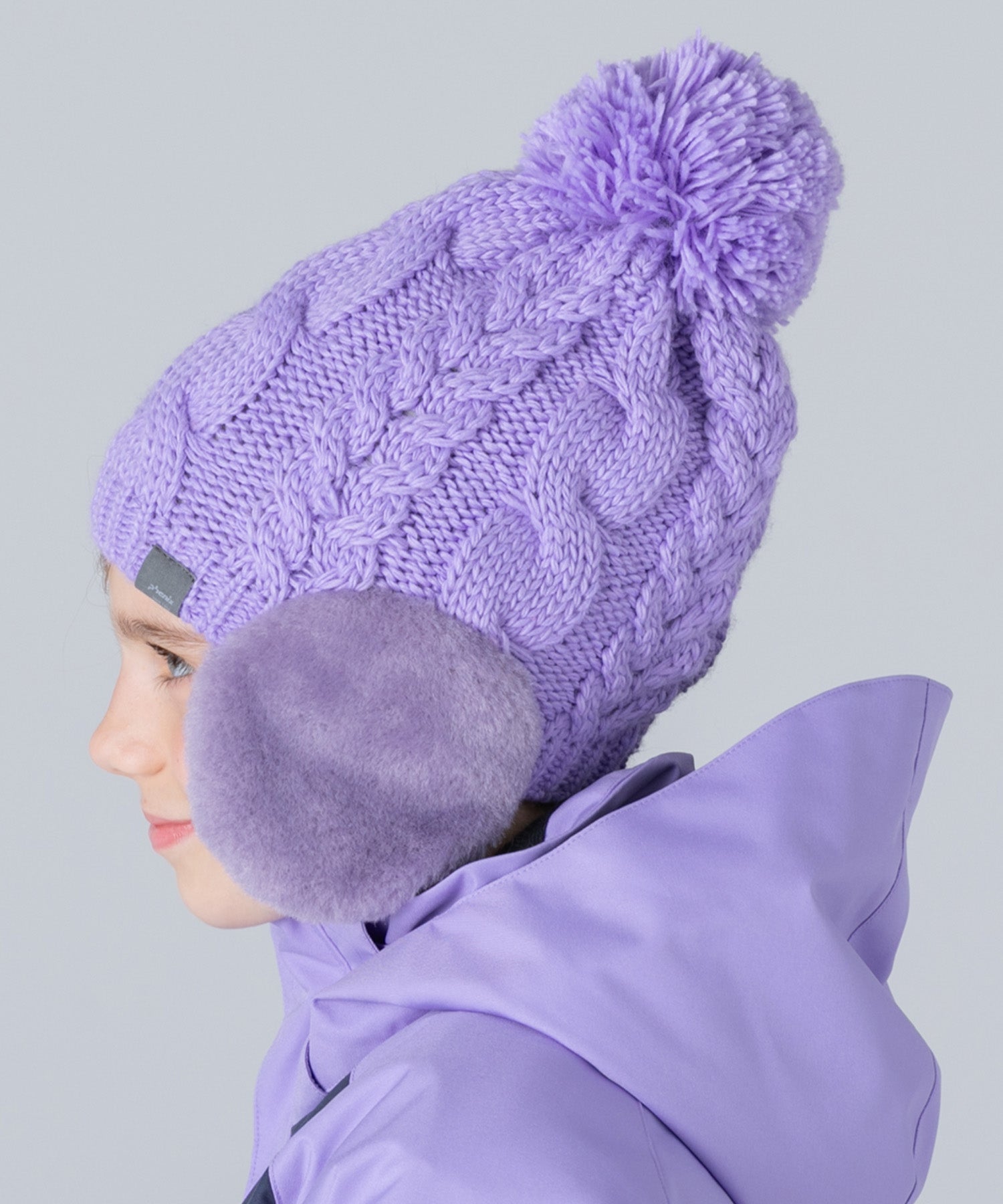 【KIDS/JUNIOR】Low Gauge Earflap Watch Hat ローゲージイヤーフラップニットハット /phenixスキーウェア 25AW