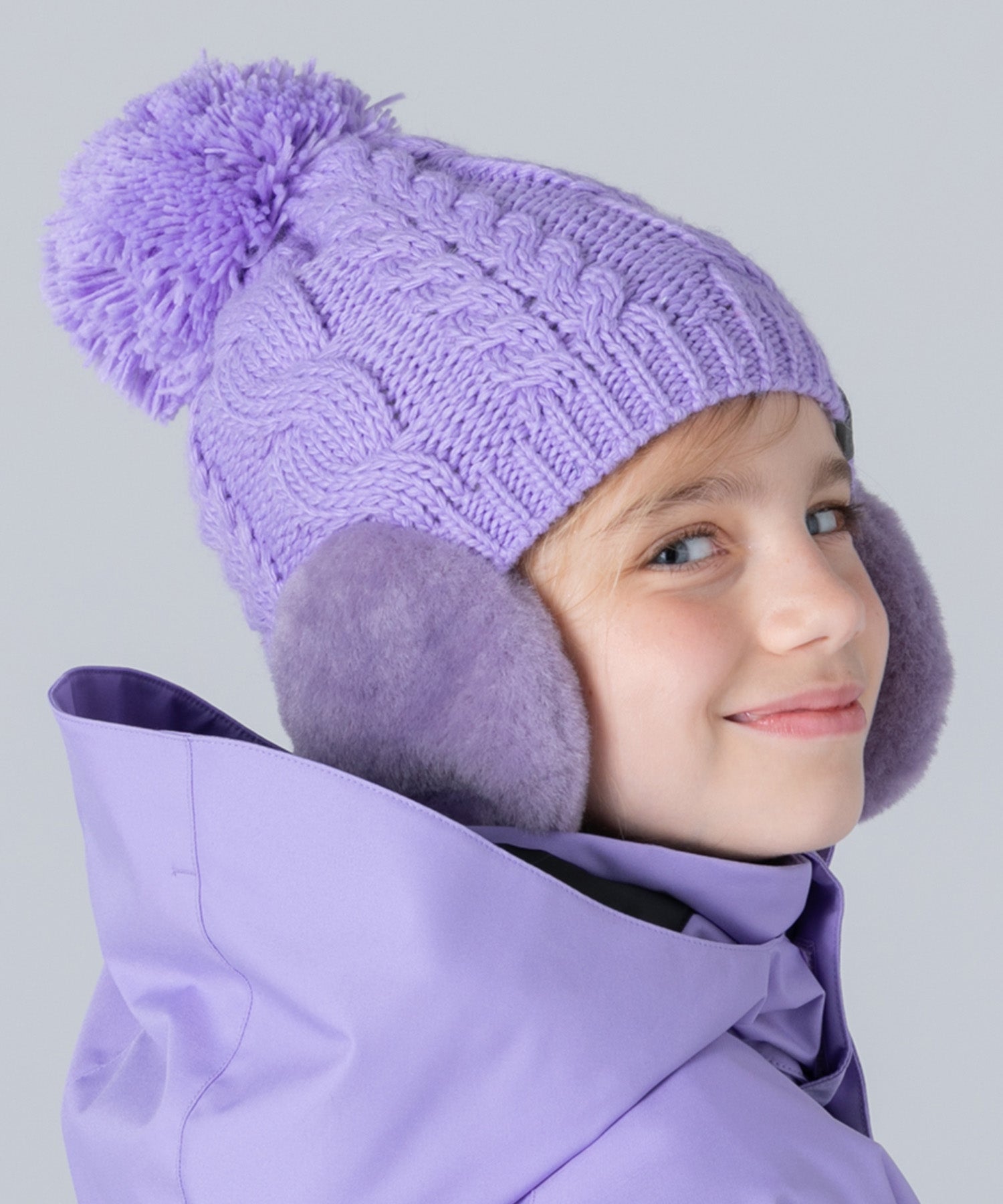 【KIDS/JUNIOR】Low Gauge Earflap Watch Hat ローゲージイヤーフラップニットハット /phenixスキーウェア 25AW
