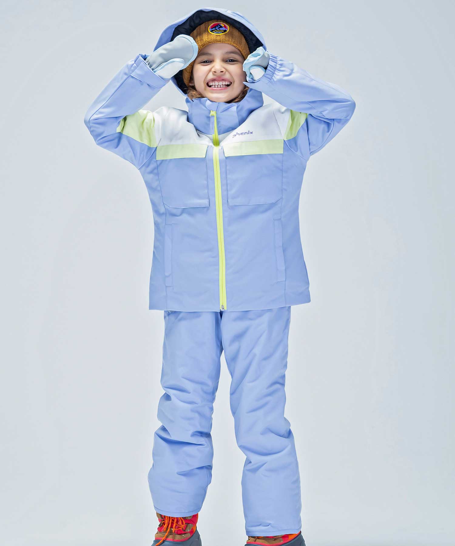 【KIDS/JUNIOR】子供用スキーウェア アウター上下セット ツーピース Orion Junior Two-piece / Jr / 最大20cmサイズ調整可能 /phenixスキーウェア23AW