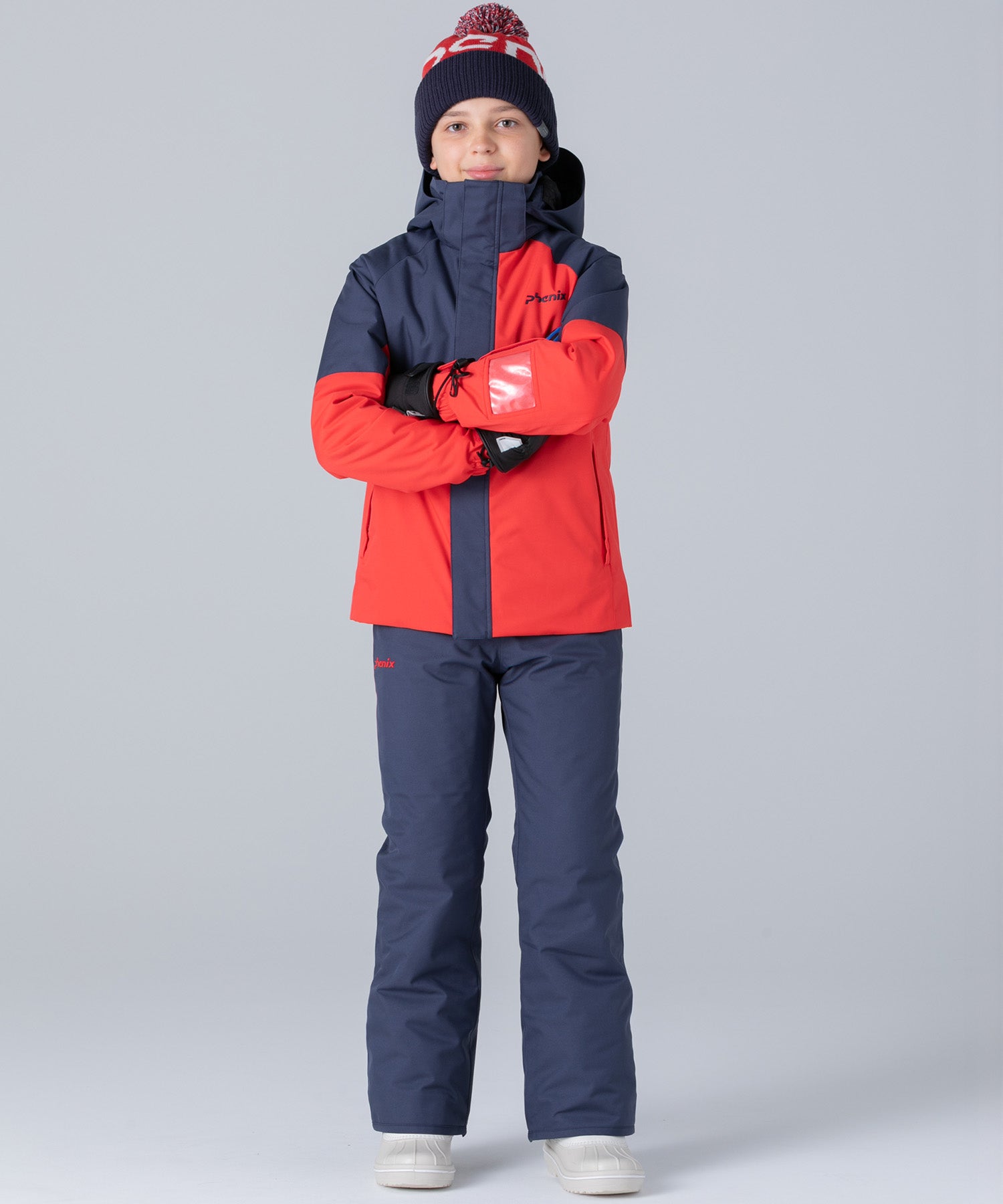 【KIDS/JUNIOR】Asymmetrical Bicolor Two-piece アシンメトリカルバイカラーツーピース /phenixスキーウェア 25AW