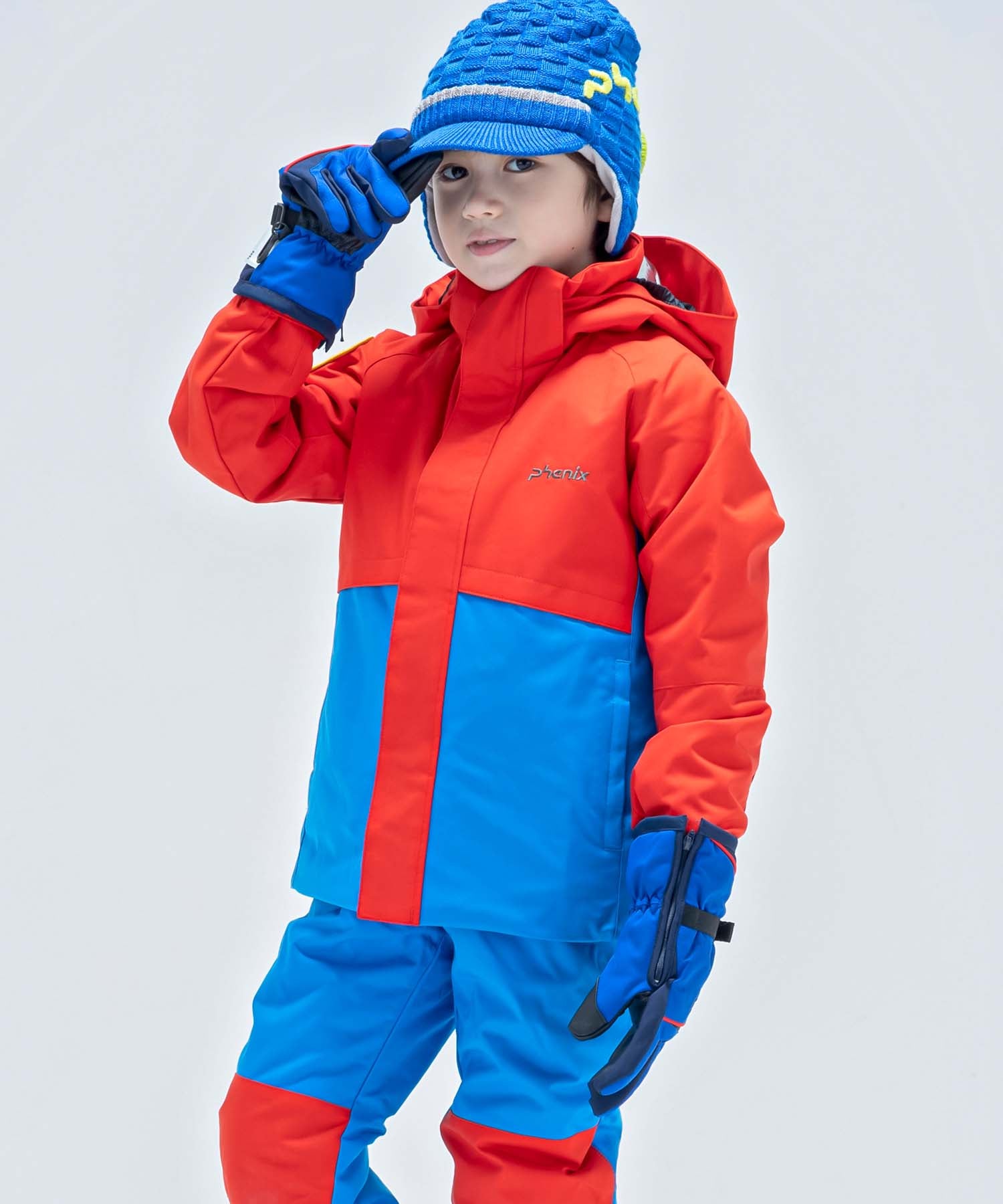 【KIDS/JUNIOR】子供用スキーウェア アウター上下セット ツーピース Horizon Junior Two-piece / Jr / 最大20cmサイズ調整可能 /phenixスキーウェア23AW