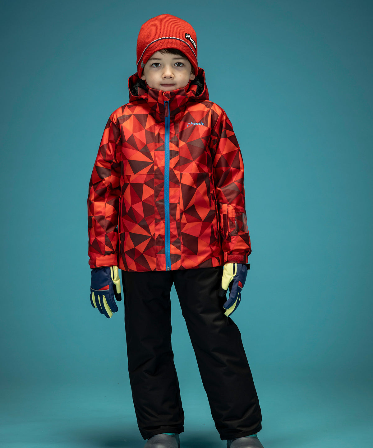 【KIDS/JUNIOR】Playing in Snow Junior Two-piece プレーイングインザスノージュニアツーピース / JUNIOR / 子供用スキーウェア アウター上下セット / 最大20cmサイズ調整可能 /phenixスキーウェア 24AW