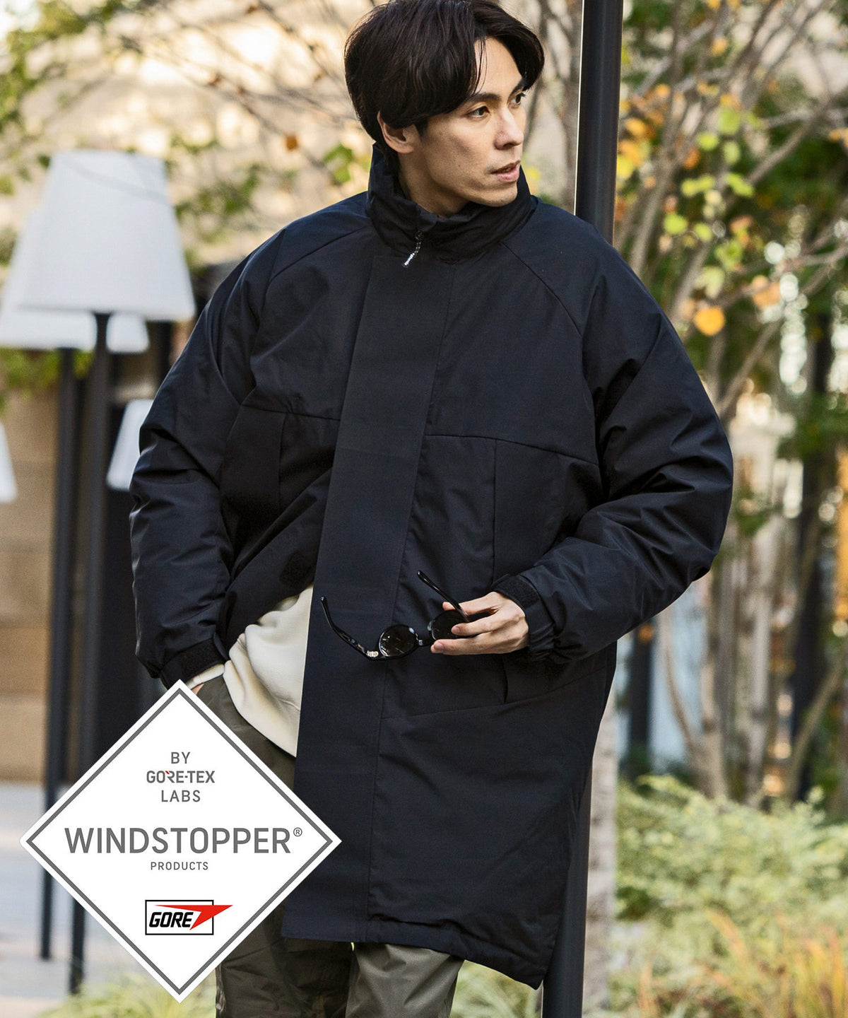 【MENS】L-7 DOWN COAT ダウンコート ウィンドストッパー / WINDSTOPPER(R) プロダクト by GORE TEX LABS +phenix(プラスフェニックス)