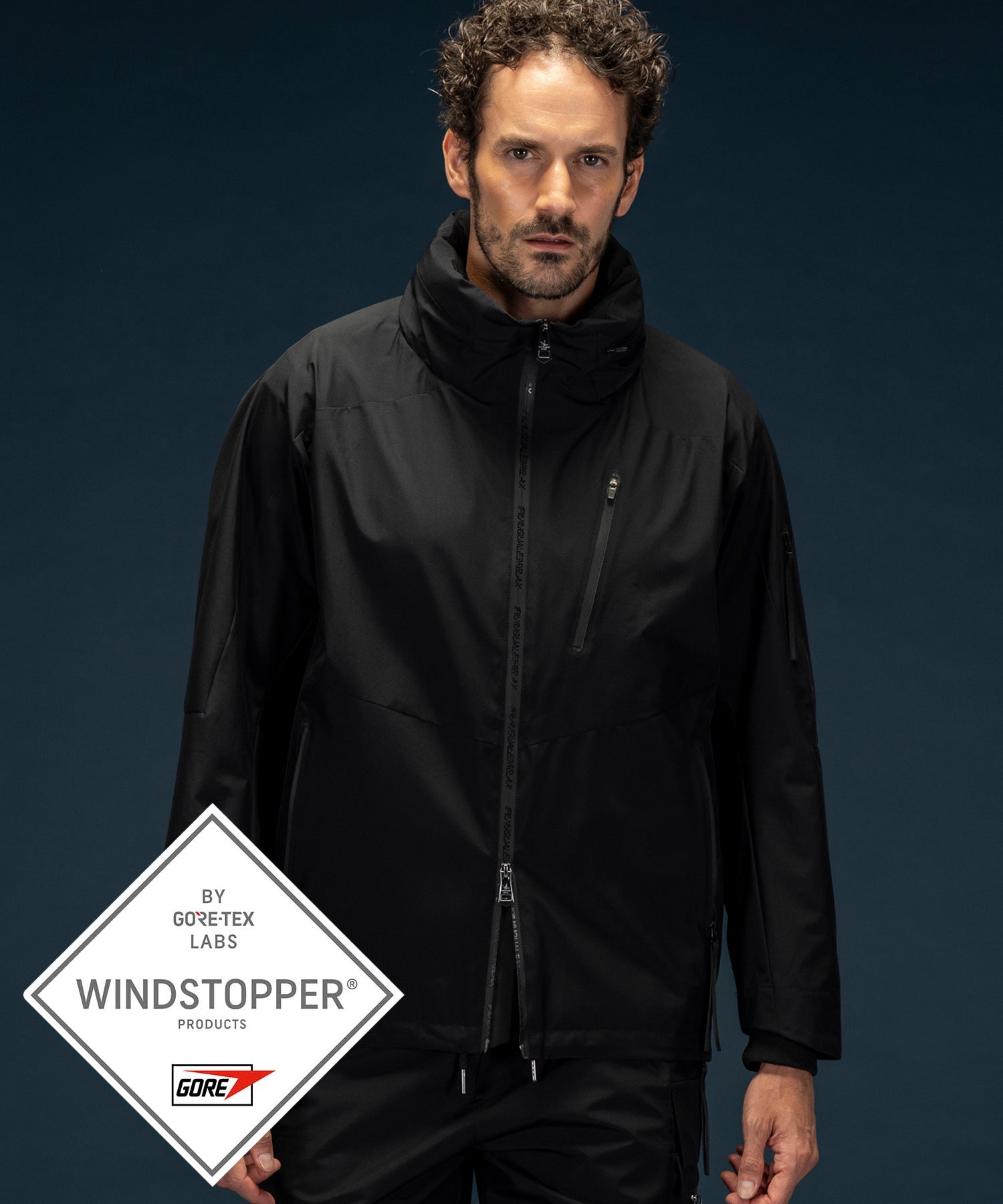 【MENS】GTX TRACK JACKET トラックジャケット / WINDSTOPPER(R) プロダクト by GORE-TEX LABS /ウィンドストッパー/ゴアテックス/1PIU1UGUALE3 RELAX × +phenix(ウノピゥウノウグァーレトレ リラックス)