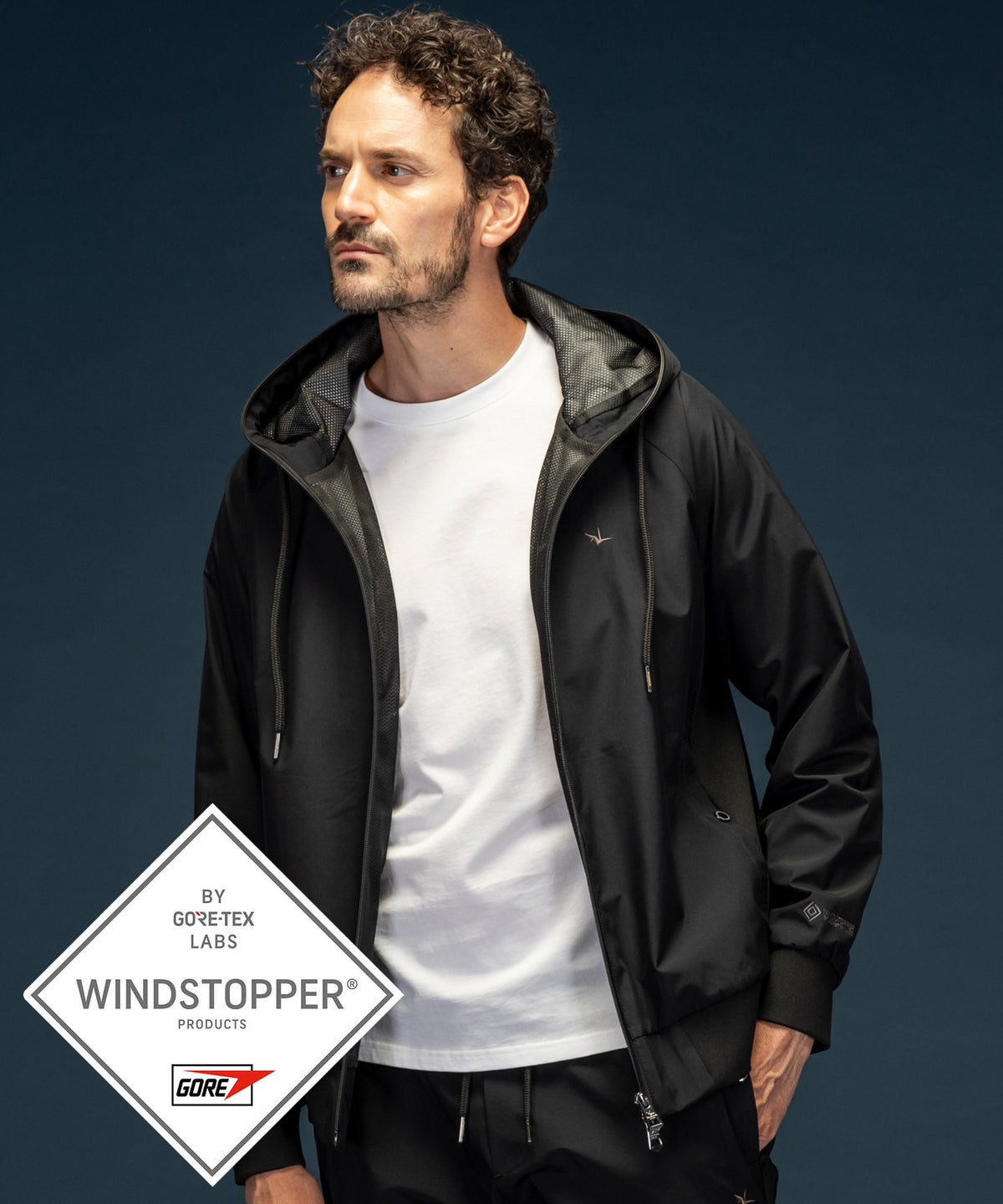 【MENS】GTX ZIP HOODIE ジップフーディー / WINDSTOPPER(R) プロダクト by GORE-TEX LABS /ウィンドストッパー/ゴアテックス/1PIU1UGUALE3 RELAX × +phenix(ウノピゥウノウグァーレトレ リラックス)