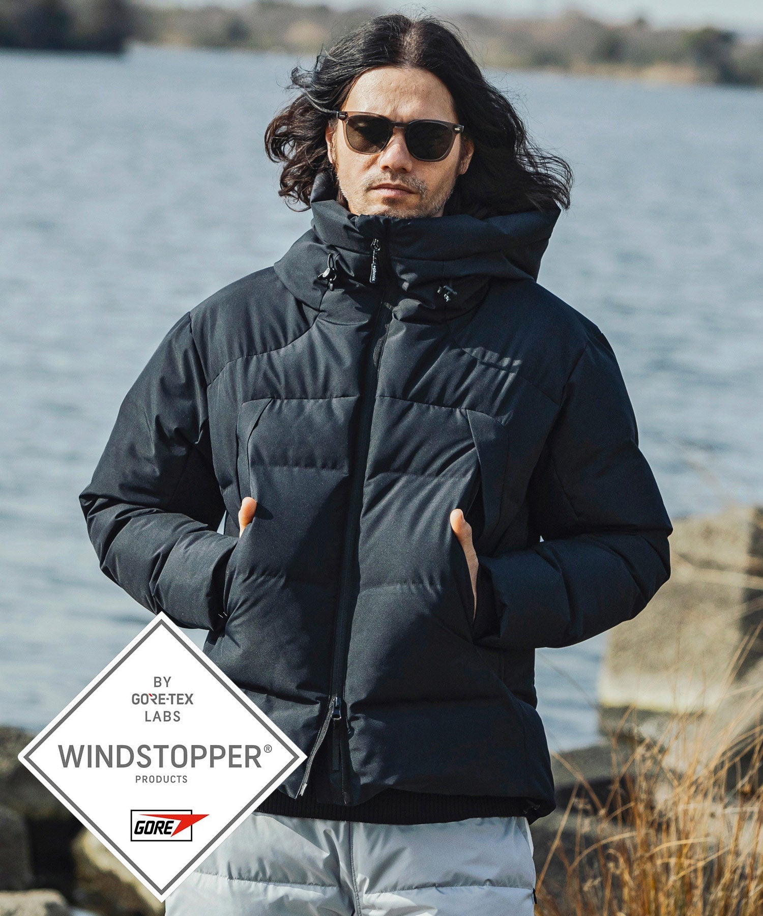 MENS】FUSED QUILTING DOWN JACKET ヒューズド キルティング ダウンジャケット ウィンドストッパー / WIN