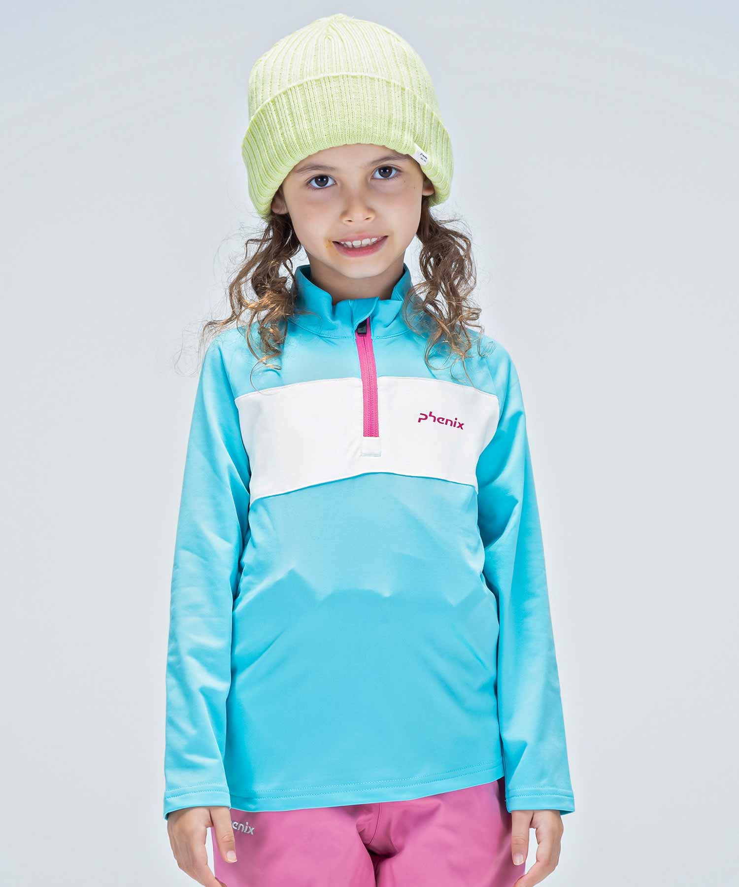 【KIDS/JUNIOR】子供用スキーウェア アンダーウェア インナーウェア Crystal Flower Junior 1/2 Zip Tee / Jr /phenixスキーウェア 23AW