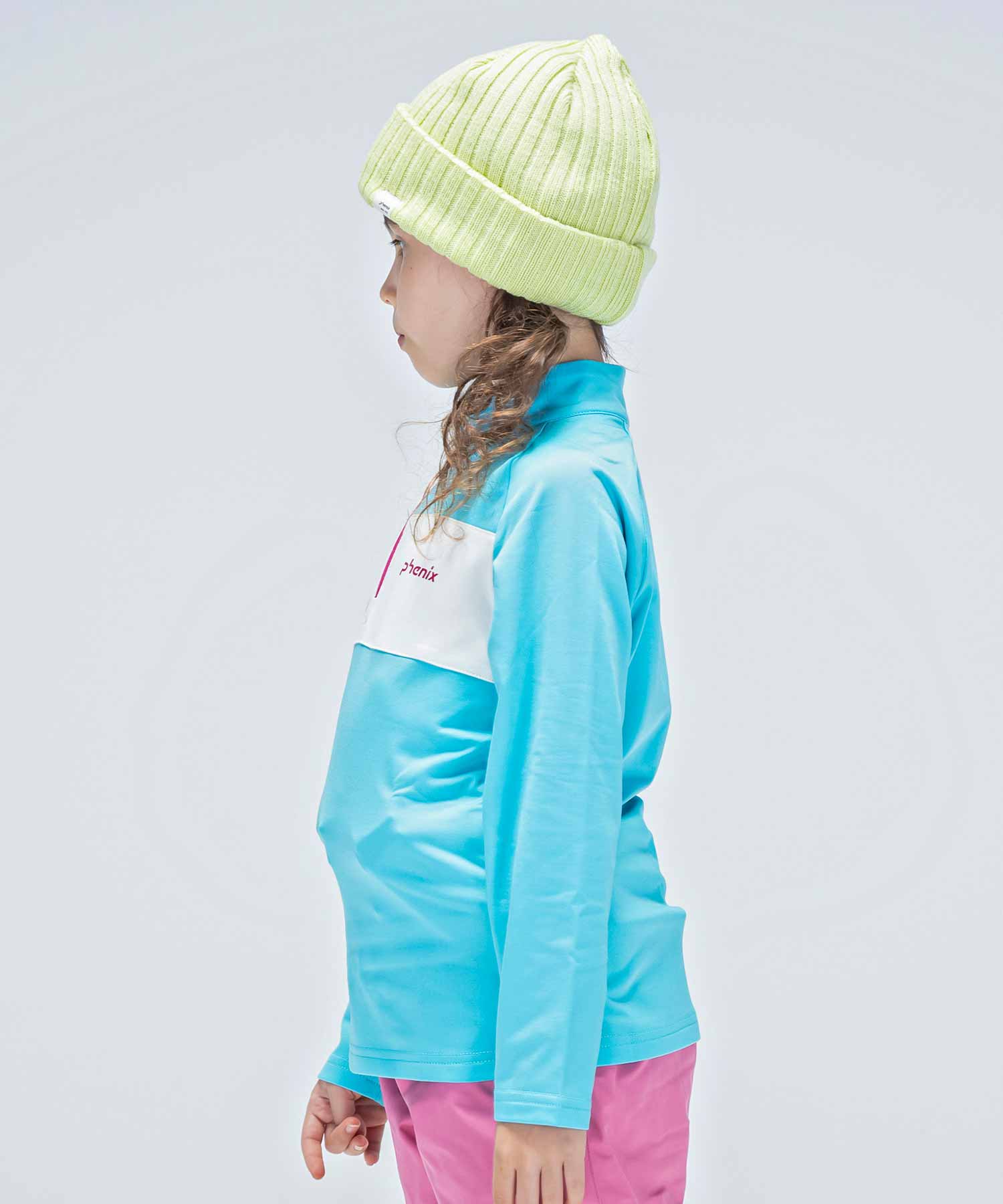 【KIDS/JUNIOR】子供用スキーウェア アンダーウェア インナーウェア Crystal Flower Junior 1/2 Zip Tee / Jr /phenixスキーウェア 23AW