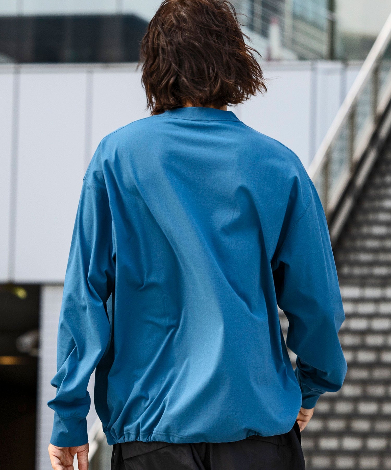 【MENS】DRY DRAW CORD LONG SLEEVE T-SHIRTS ドライドローコードロングスリーブTシャツ / 吸水速乾 / UPF50+/ +phenix(プラスフェニックス)