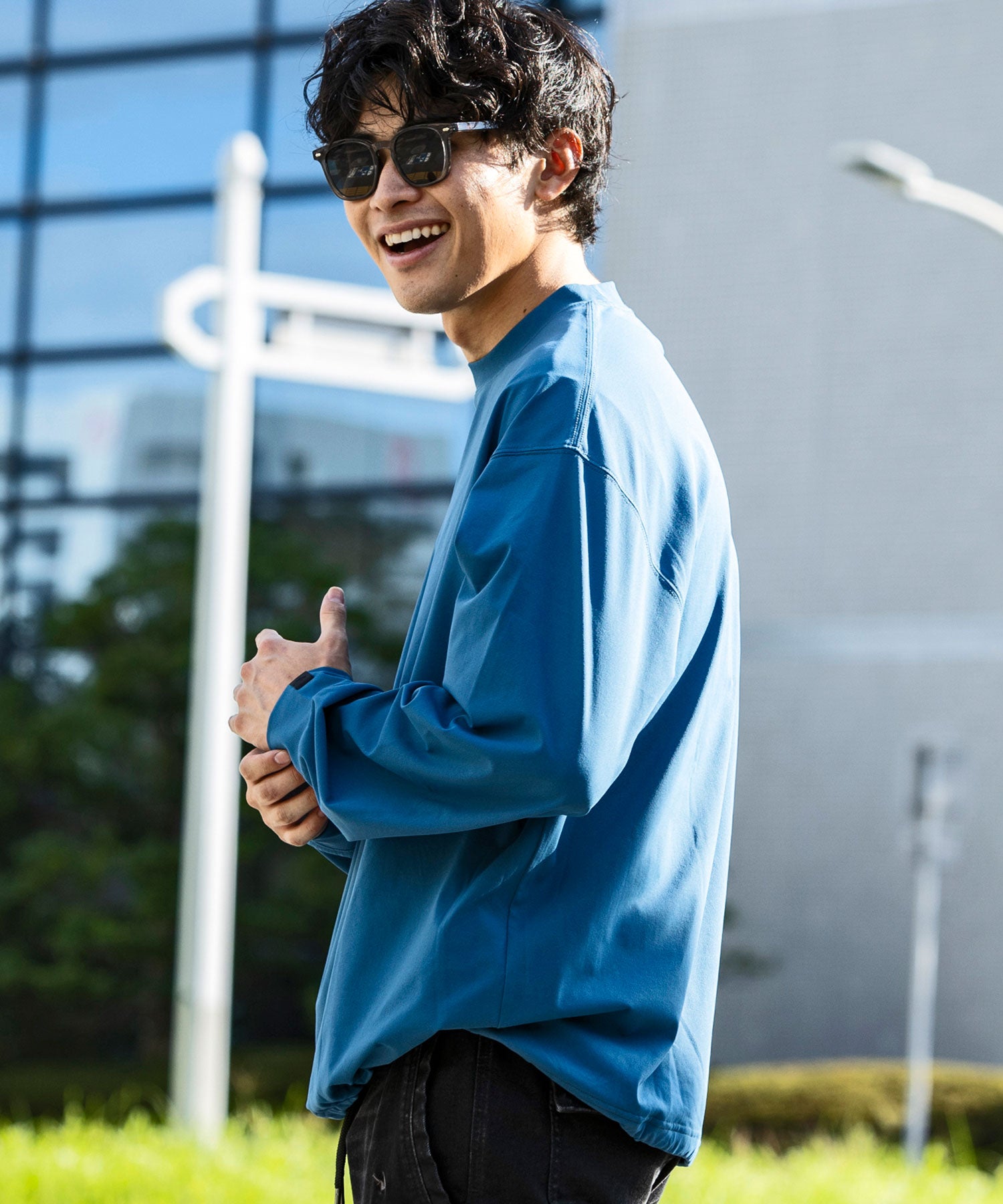 【MENS】DRY DRAW CORD LONG SLEEVE T-SHIRTS ドライドローコードロングスリーブTシャツ / 吸水速乾 / UPF50+/ +phenix(プラスフェニックス)