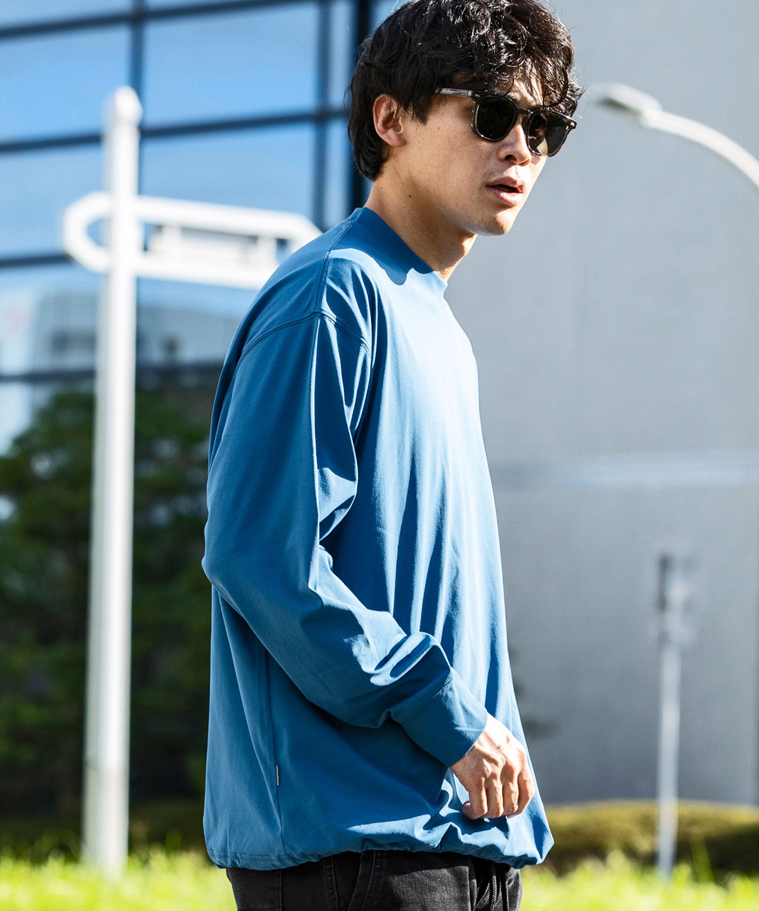 【MENS】DRY DRAW CORD LONG SLEEVE T-SHIRTS ドライドローコードロングスリーブTシャツ / 吸水速乾 / UPF50+/ +phenix(プラスフェニックス)