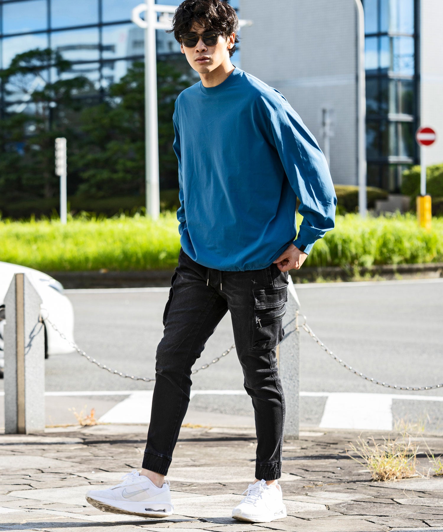 【MENS】DRY DRAW CORD LONG SLEEVE T-SHIRTS ドライドローコードロングスリーブTシャツ / 吸水速乾 / UPF50+/ +phenix(プラスフェニックス)