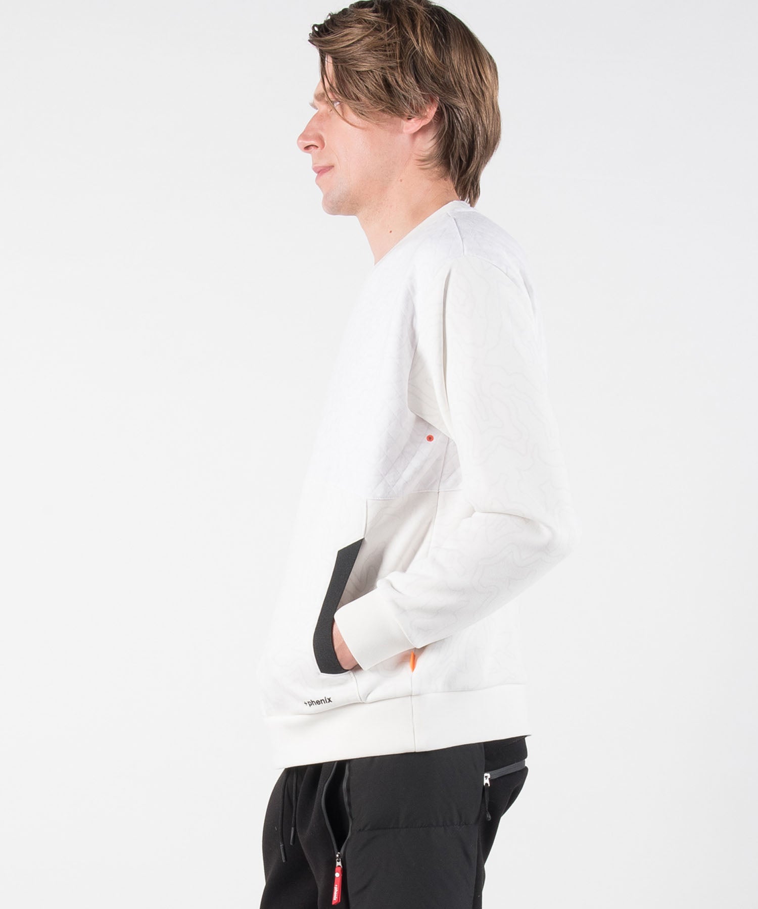 【MENS】キルトスウェットプルオーバー Quilt Sweat Pullover テックウェア アーバンアウトドア 高機能ウェア +phenix(プラスフェニックス)