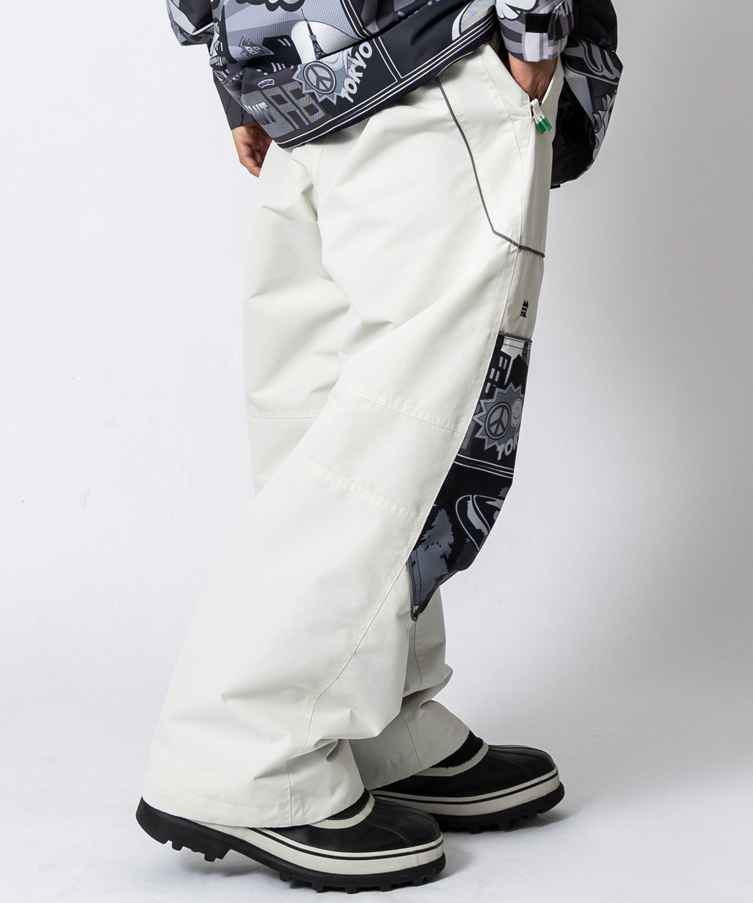【11月中旬お届け予約商品】【MENS】PIPING LINE SNOW PANTS パイピングラインスノーパンツ /inhabitant(インハビタント)